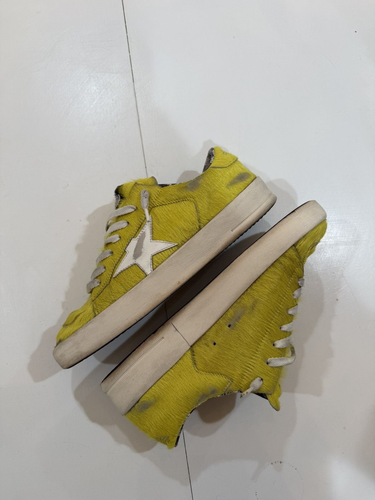 Golden Goose Golden Goose Stardan Yellow Pony Hair Size US 9.5 / EU 42-43 - 4 Thumbnail