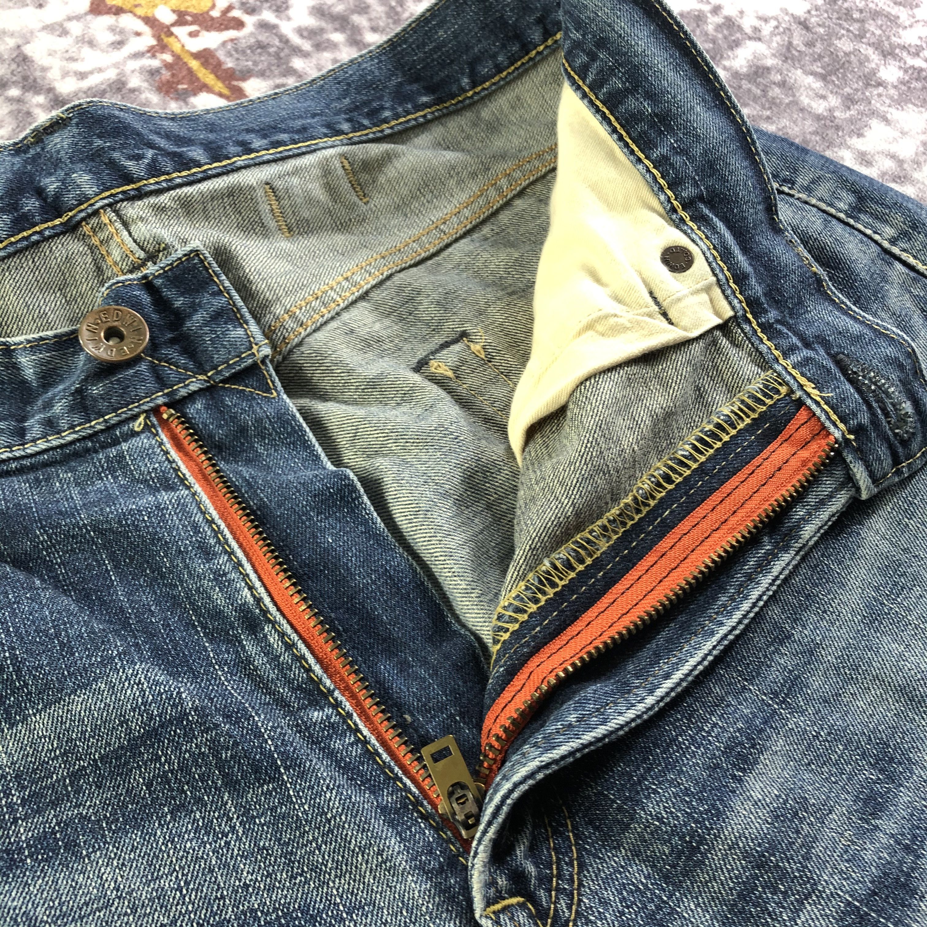 Edwin Vintage Blue Wash Edwin 505 Selvedge Jeans-JM3573 Size US 38 / EU 54 - 7 Thumbnail