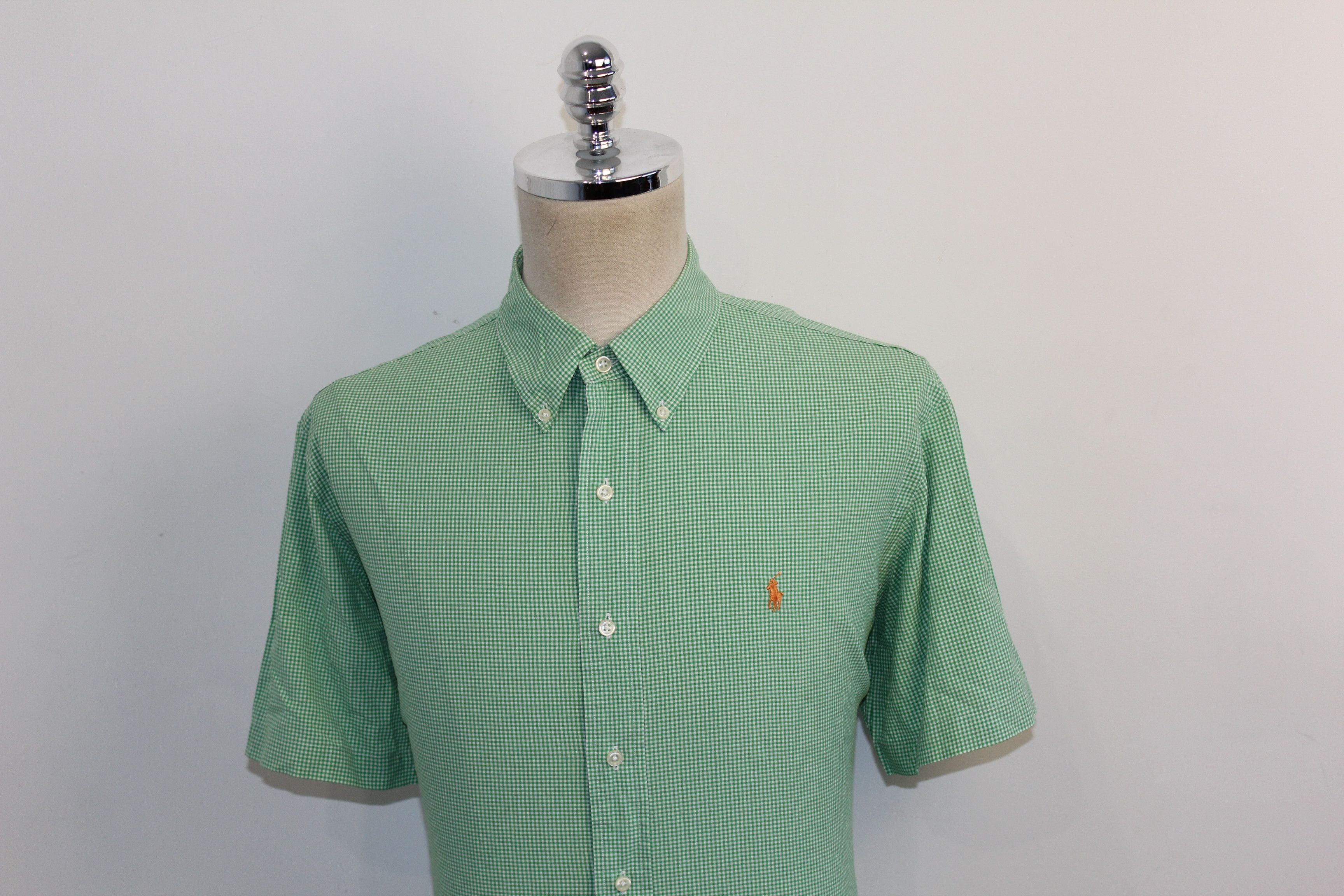 Polo Ralph Lauren RALPH LAUREN Short Sleeve Green Check Shirt Size US XL / EU 56 / 4 - 3 Thumbnail