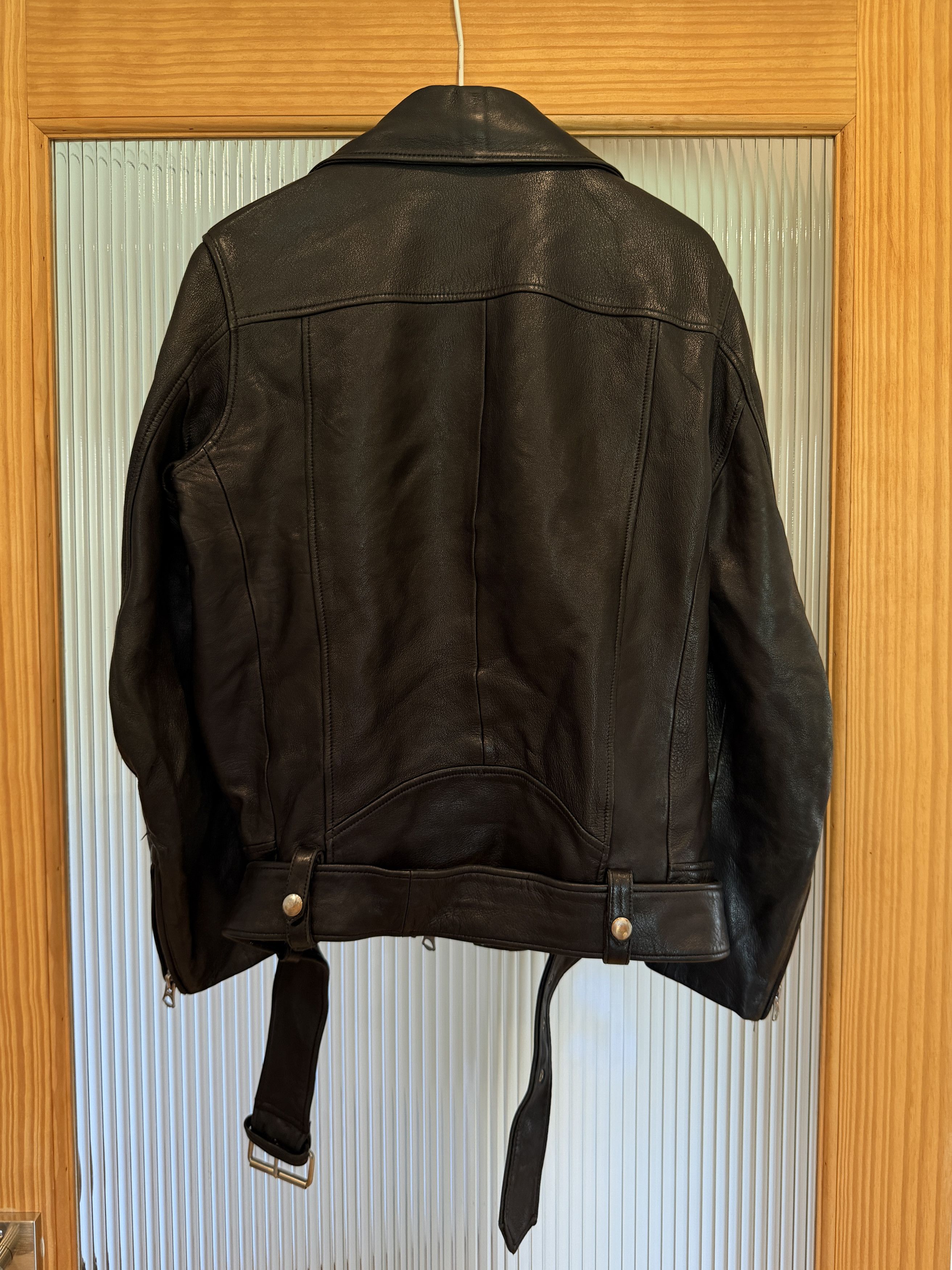 Acne Studios Nate Clean Leather Motorcycle Jacket Size US S / EU 44-46 / 1 - 4 Thumbnail
