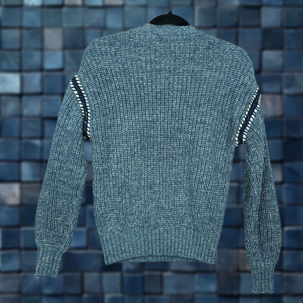 Vintage Vero Moda Sweater Shirt XS Womens Pullover Crew Neck Knit Blue Solid Modern All Seasons Regular Fit Zz Size XS / US 0-2 / IT 36-38 - 1 Thumbnail