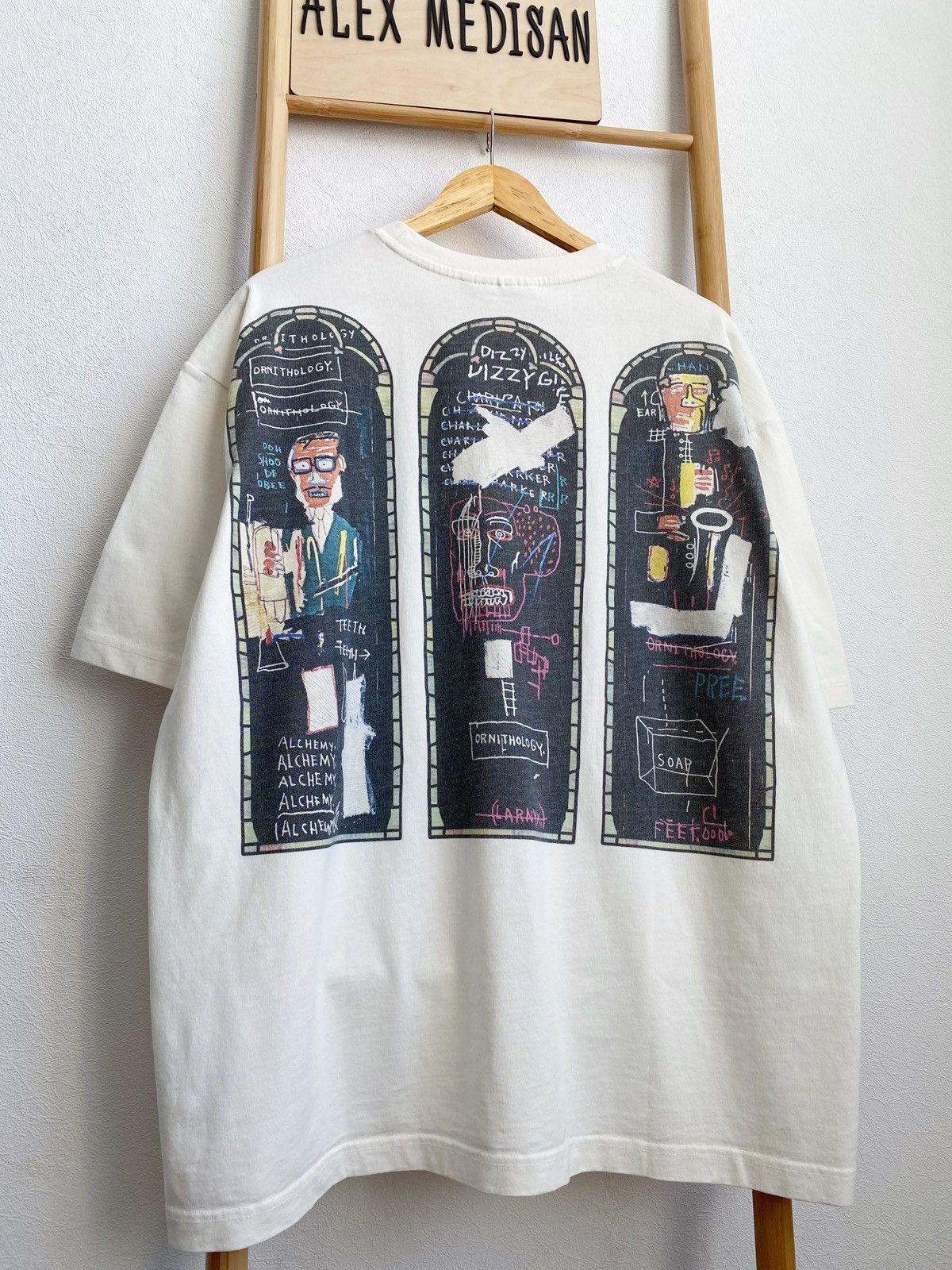 H&M × Jean-Michel Basquiat × Who Decides War WHO DECIDES WAR x BASQUIAT x H&M RELAXED FIT COTTON T-SHIRT Size US XL / EU 56 / 4 - 12 Thumbnail