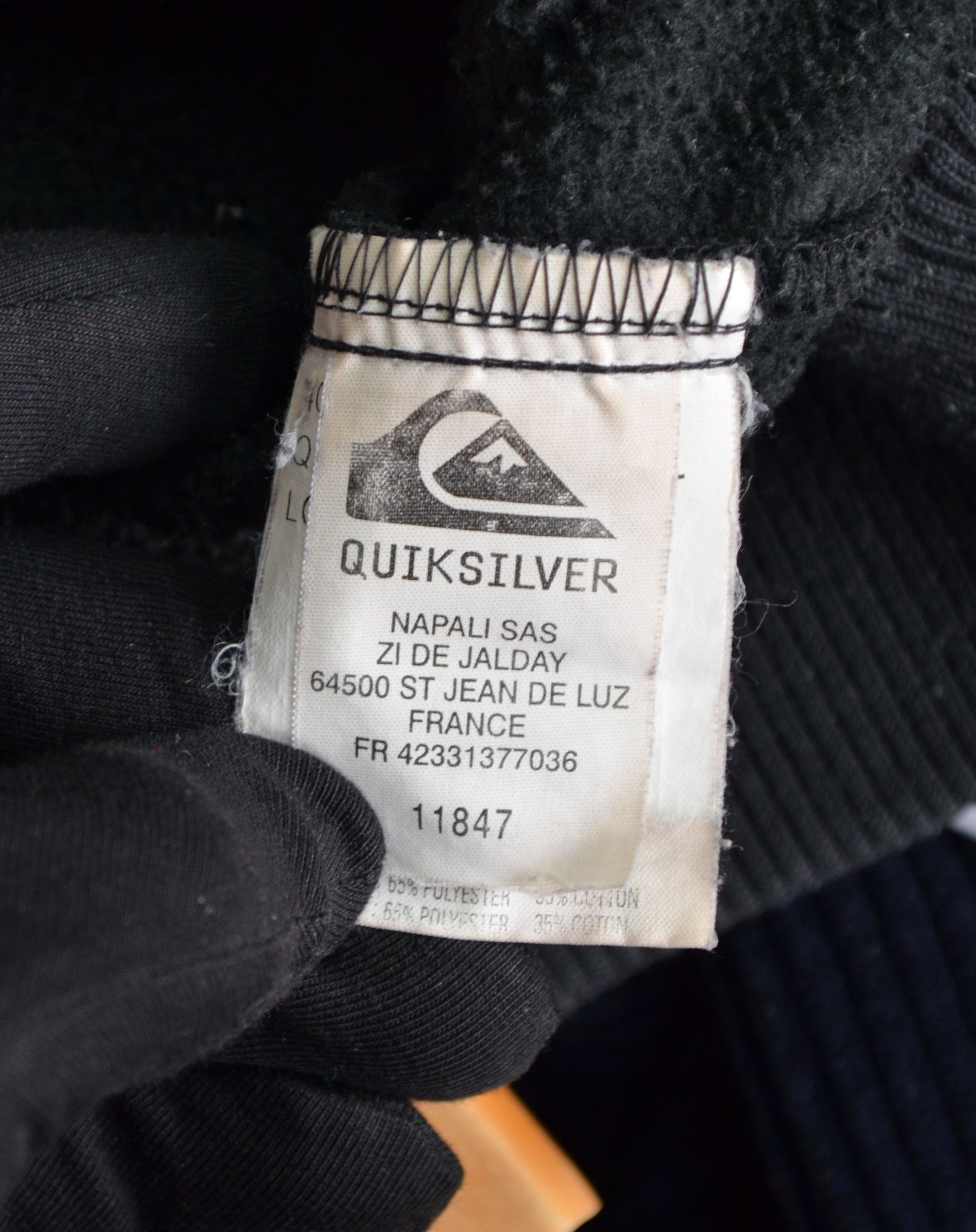 Quiksilver × Vintage Quiksilver Fleece Surf Embroided Logo Hoodie Vintage 90s y2k Size US XL / EU 56 / 4 - 9 Thumbnail