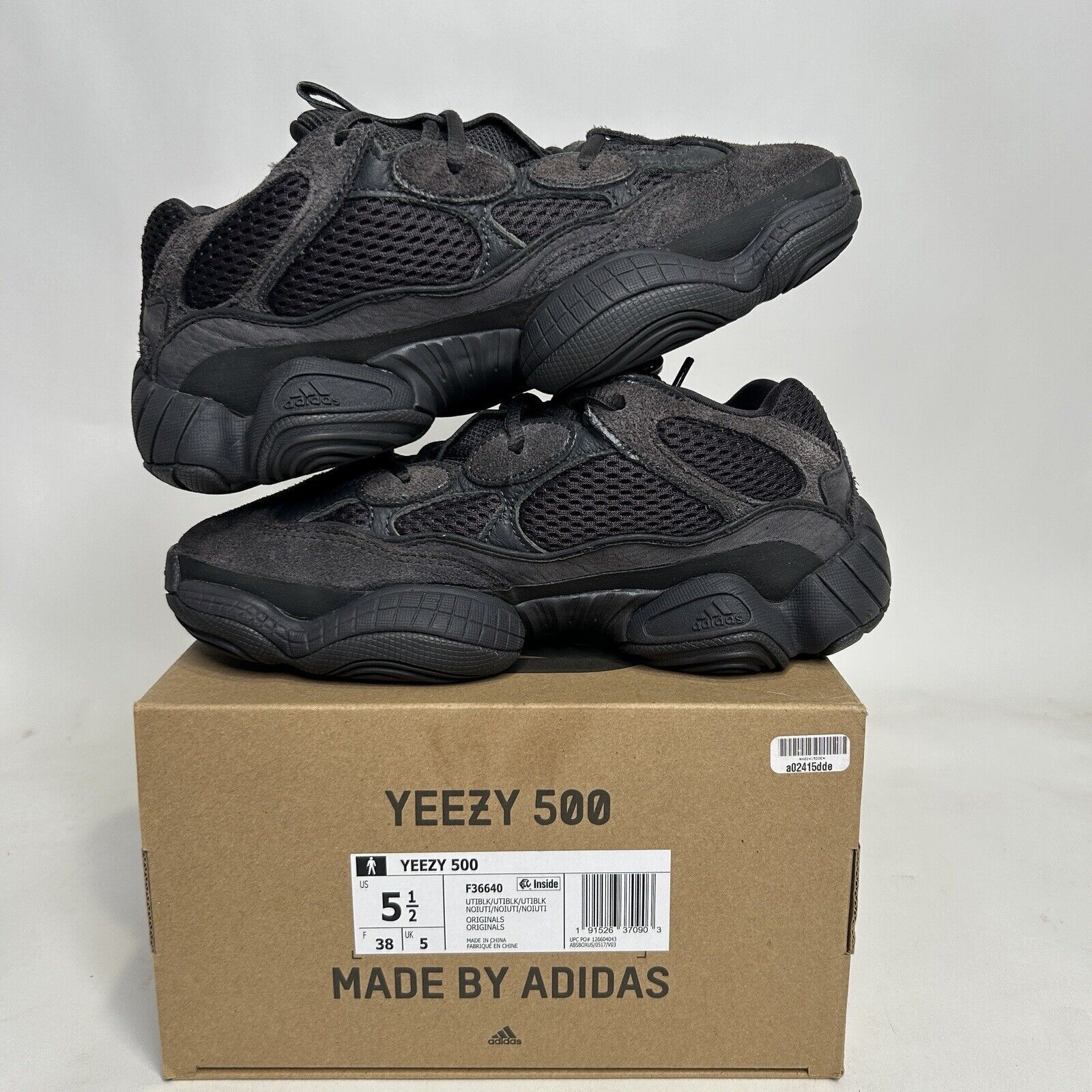 Adidas adidas Yeezy 500 Low “Utility Black” 2024 Size US 9 / IT 39 - 3 Thumbnail