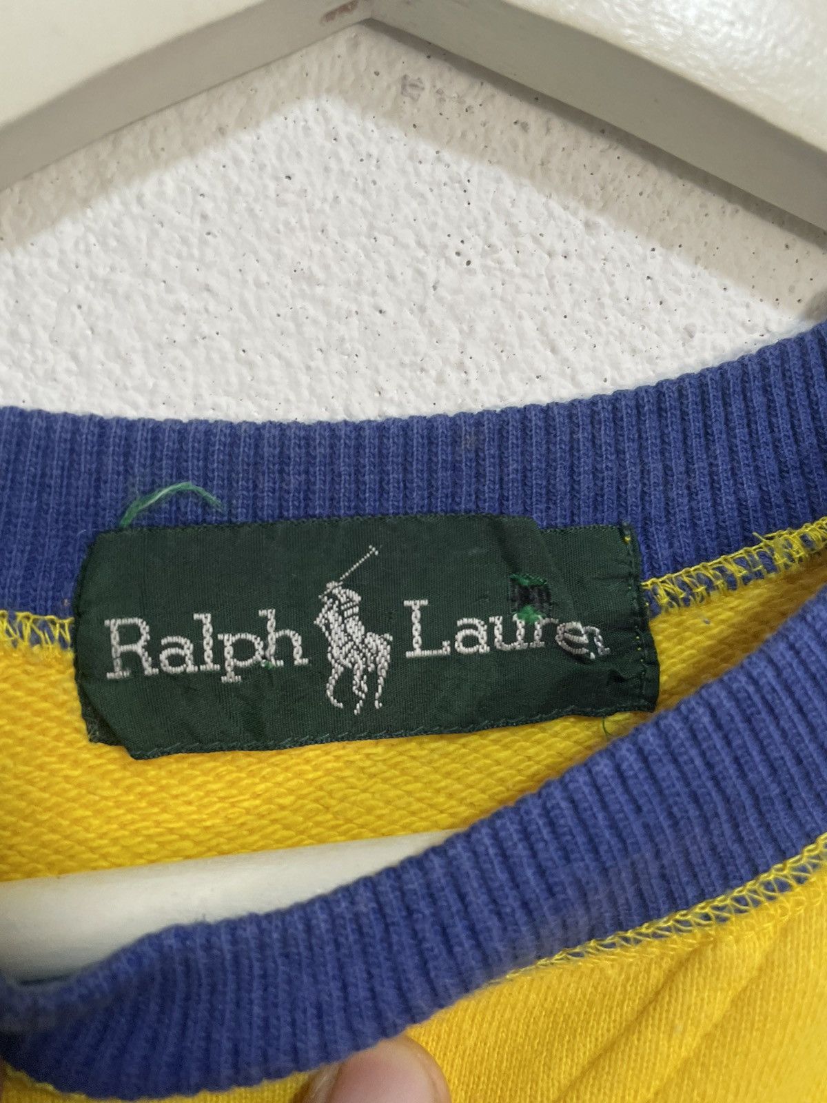 Polo Ralph Lauren × Vintage vintage 90s ralph lauren tqo tone sweatshirt Size US S / EU 44-46 / 1 - 3 Thumbnail
