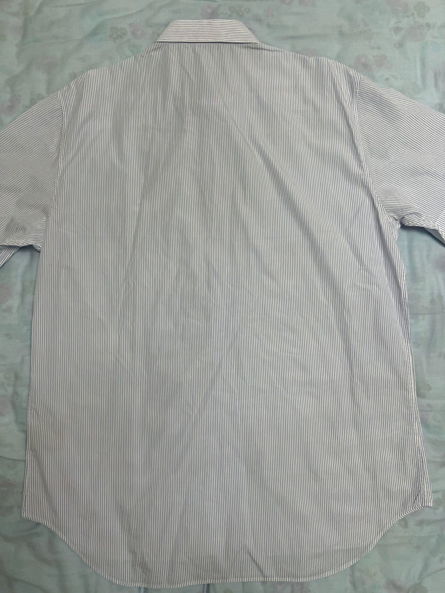 Dior Dior CD Logo Blue White Striped Shirt 43 (Men's) Size US XL / EU 56 / 4 - 2 Thumbnail