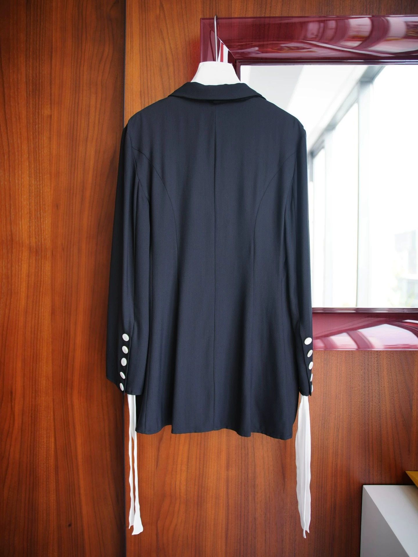 Fendi Fendi Vintage Peaked Lapel Sash Asymmetric Blazer FR40 Size S / US 4 / IT 40 - 3 Thumbnail