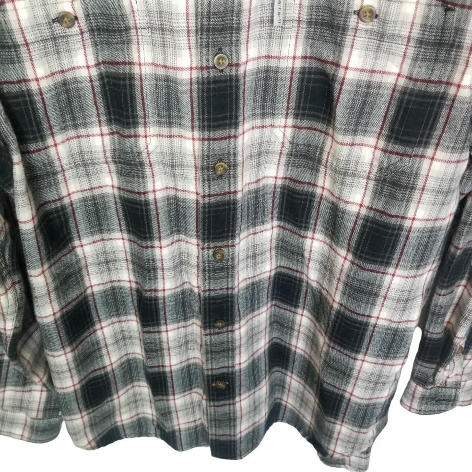 Carhartt Carhartt Mens Trumbull Midweight Flannel Shirt Plaid L Gorp Size US L / EU 52-54 / 3 - 4 Thumbnail