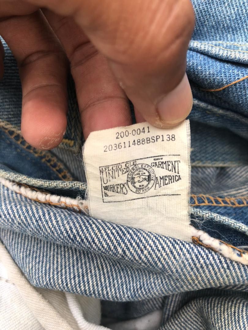 Lee × Vintage Vintage 70s Lee Riders Washed Jeans Talon Zip Size US 31 - 5 Thumbnail