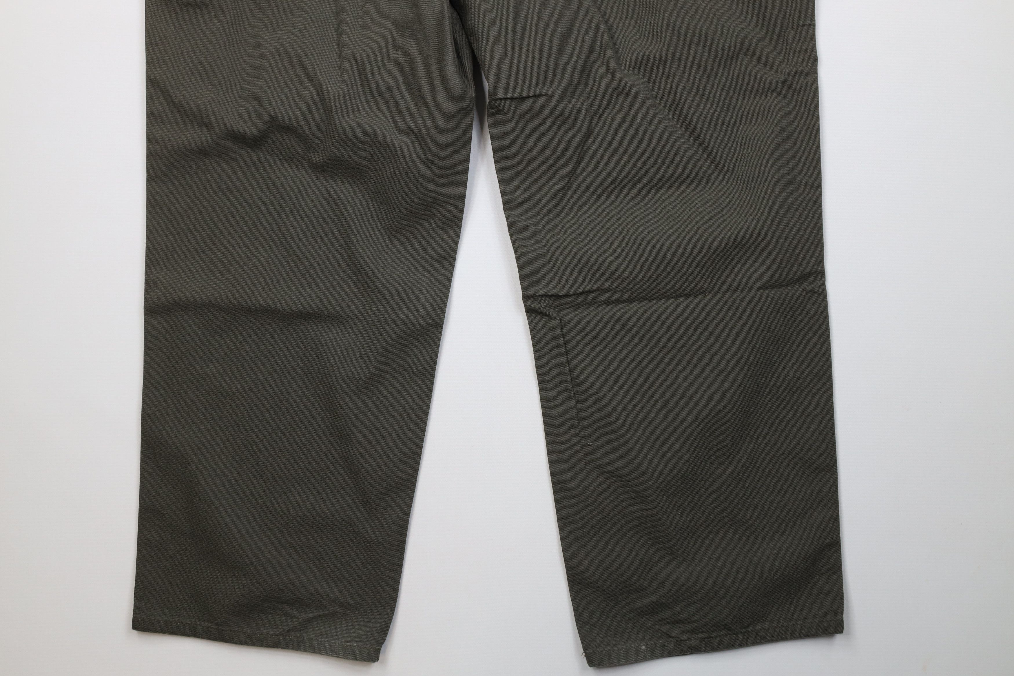 Carhartt Vintage Y2K Carhartt Wide Leg Dungaree Pants Moss Green Size US 42 / EU 58 - 12 Thumbnail