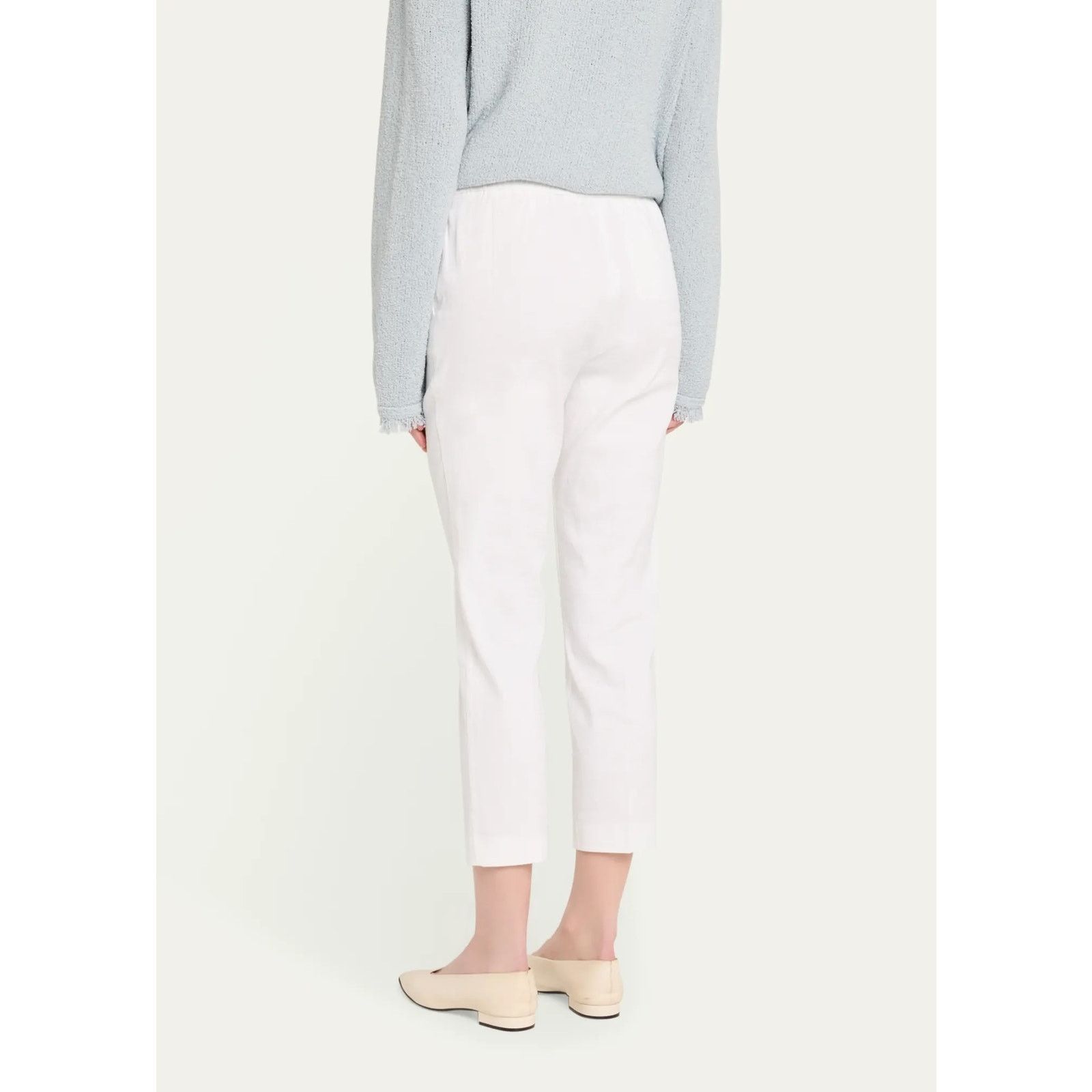Theory Theory White Elastic Waist Pants - Size 4 Size 27" / US 4 / IT 40 - 3 Thumbnail