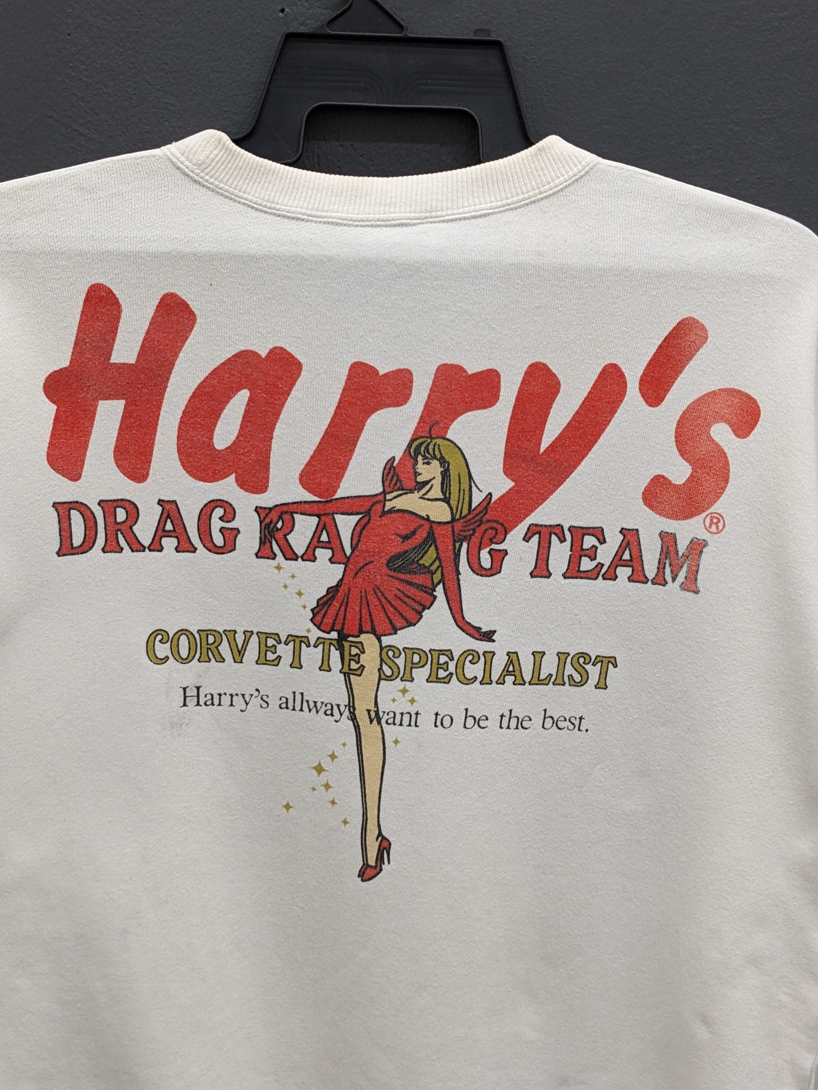 Other Vintage White Harry's Drag Racing Team Corvette Specialist Size US L / EU 52-54 / 3 - 3 Thumbnail
