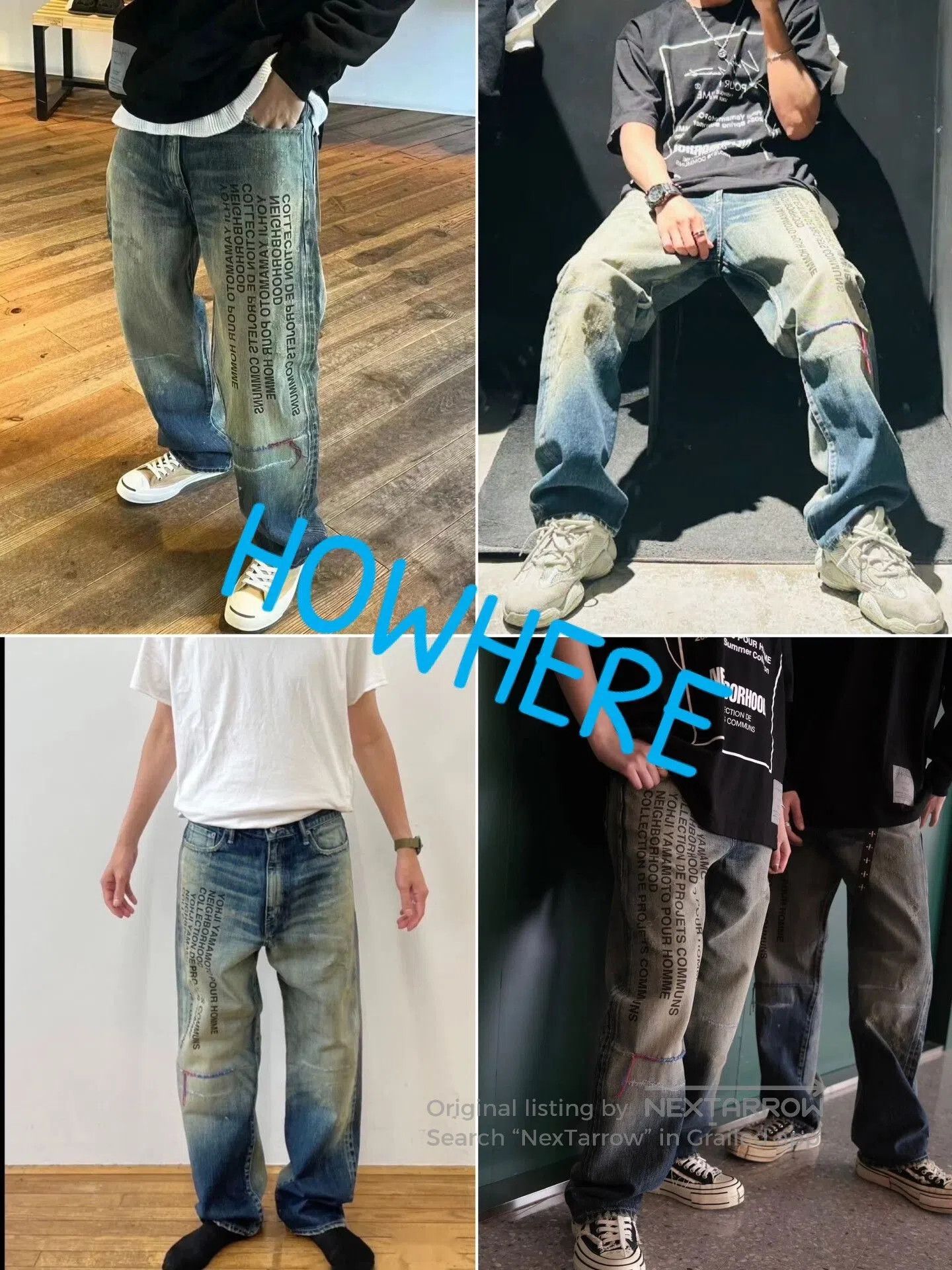 Yohji Yamamoto Neighborhood x Yohji Yamamoto Denim Jeans. Size US 26 / EU 42 - 9 Thumbnail