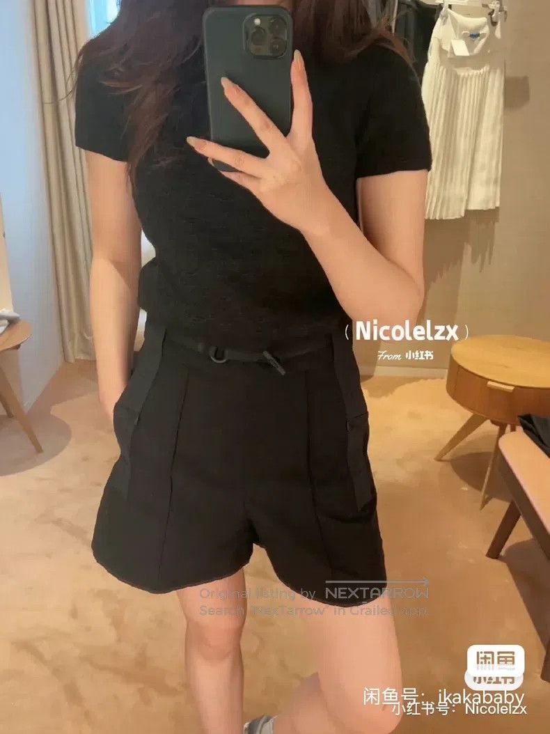 Hermes Hermes Ladies Black Work Shorts Size 42" / US 20 - 6 Thumbnail