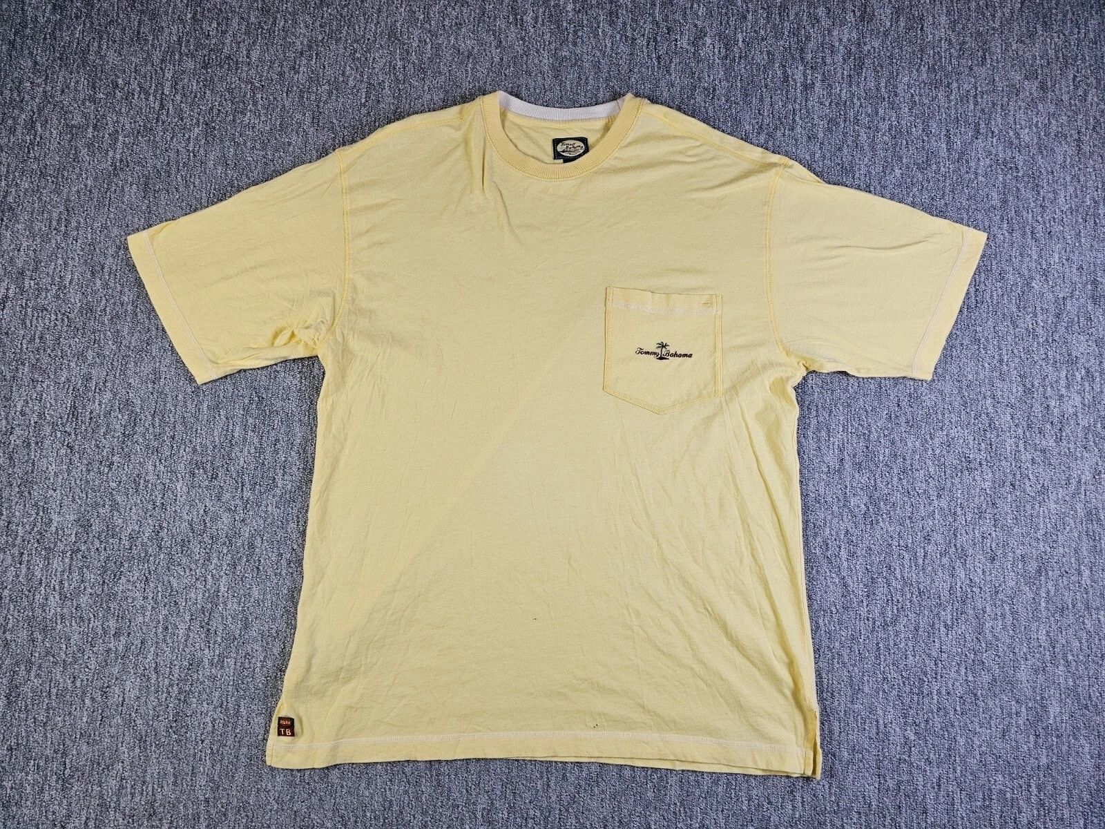 Tommy Bahama Tommy Bahama Relax Vintage Pocket Tee Yellow Cotton Macau XL Size US XL / EU 56 / 4 - 1 Thumbnail