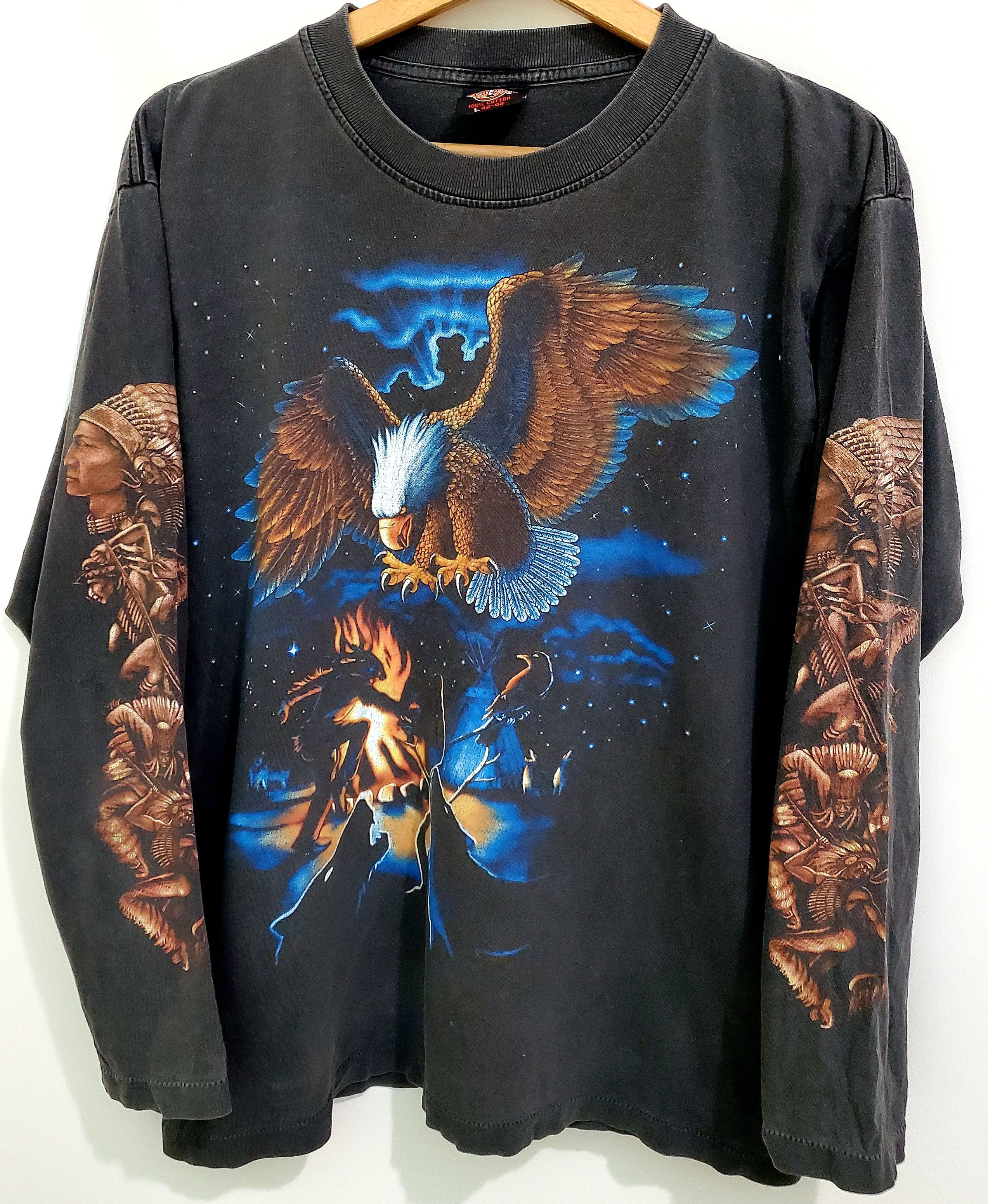 Vintage Vintage 90 American Eagle Rock Longsleeve size L Size US L / EU 52-54 / 3 - 1 Thumbnail