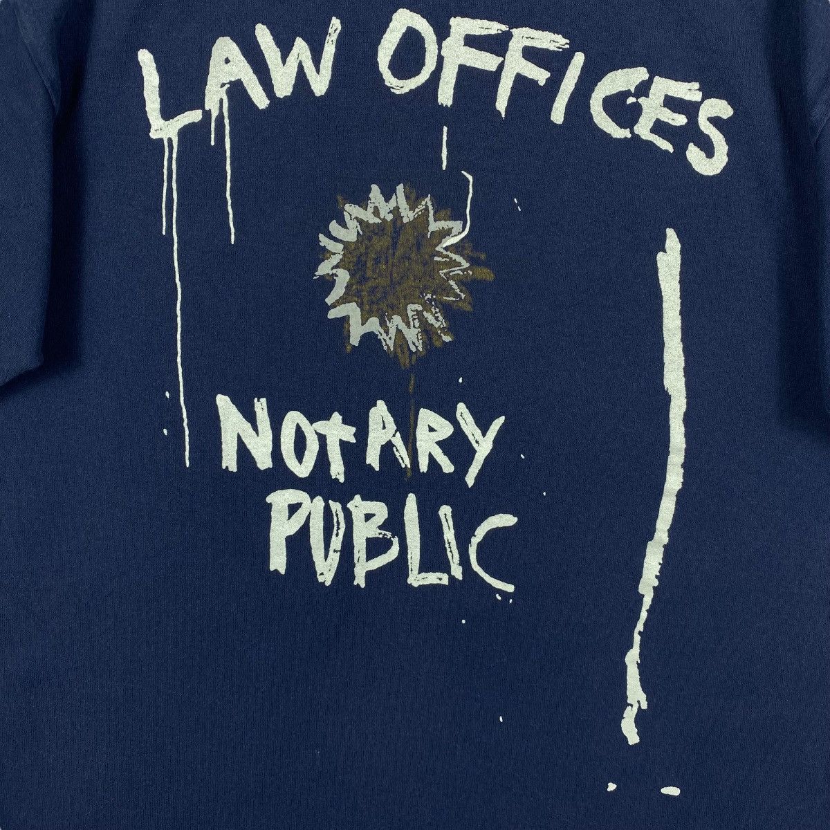 Jean-Michel Basquiat × Vintage Vintage 00's Jean-Michel Basquiat Law Offices Notary Public Size US L / EU 52-54 / 3 - 2 Thumbnail