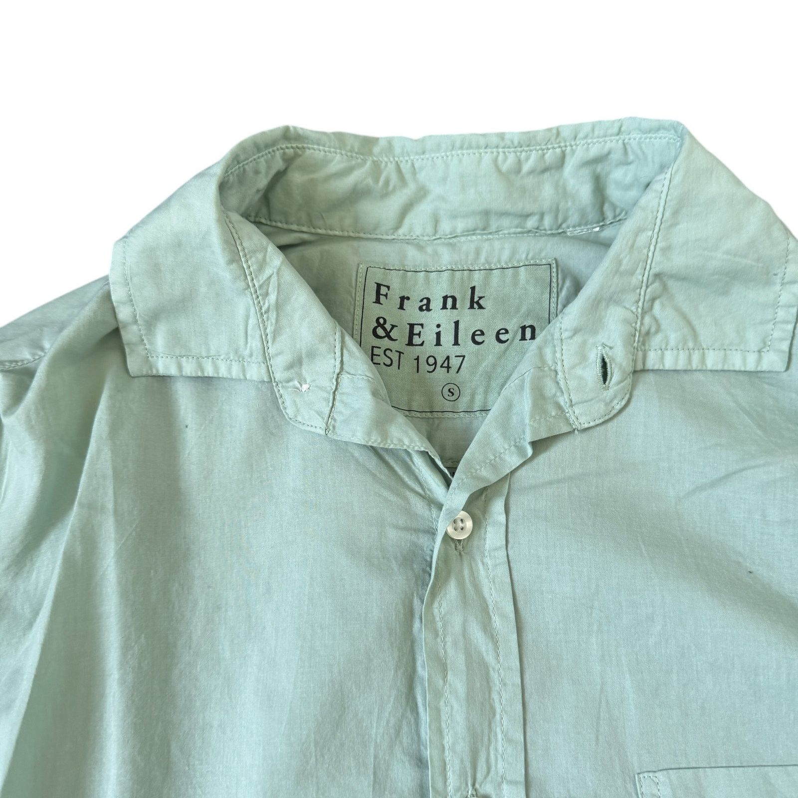Frank & Eileen Frank & Eileen Luke Button Front Shirt Mint Green Unisex Size S / US 4 / IT 40 - 4 Thumbnail