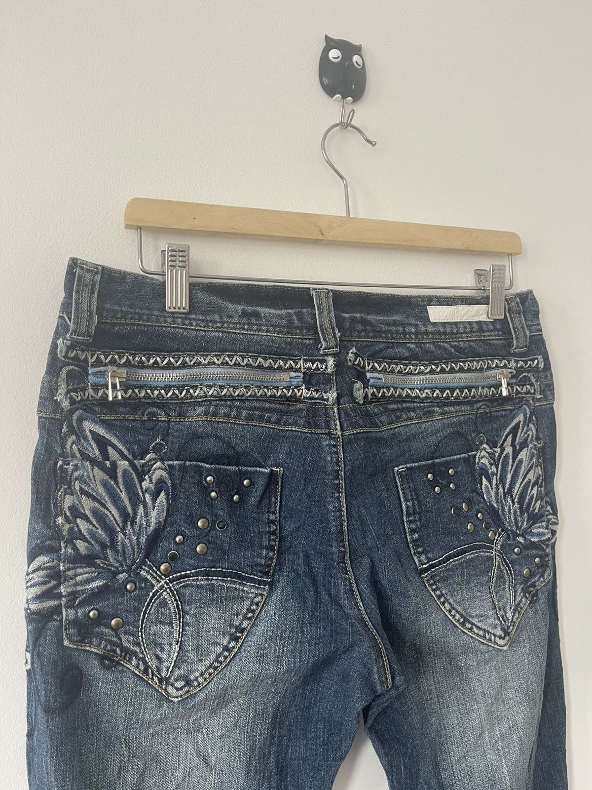 14th Addiction Rare Vintage CLASSICAL ELF Wings of Butterfly Flare Denim Size US 32 / EU 48 - 7 Thumbnail