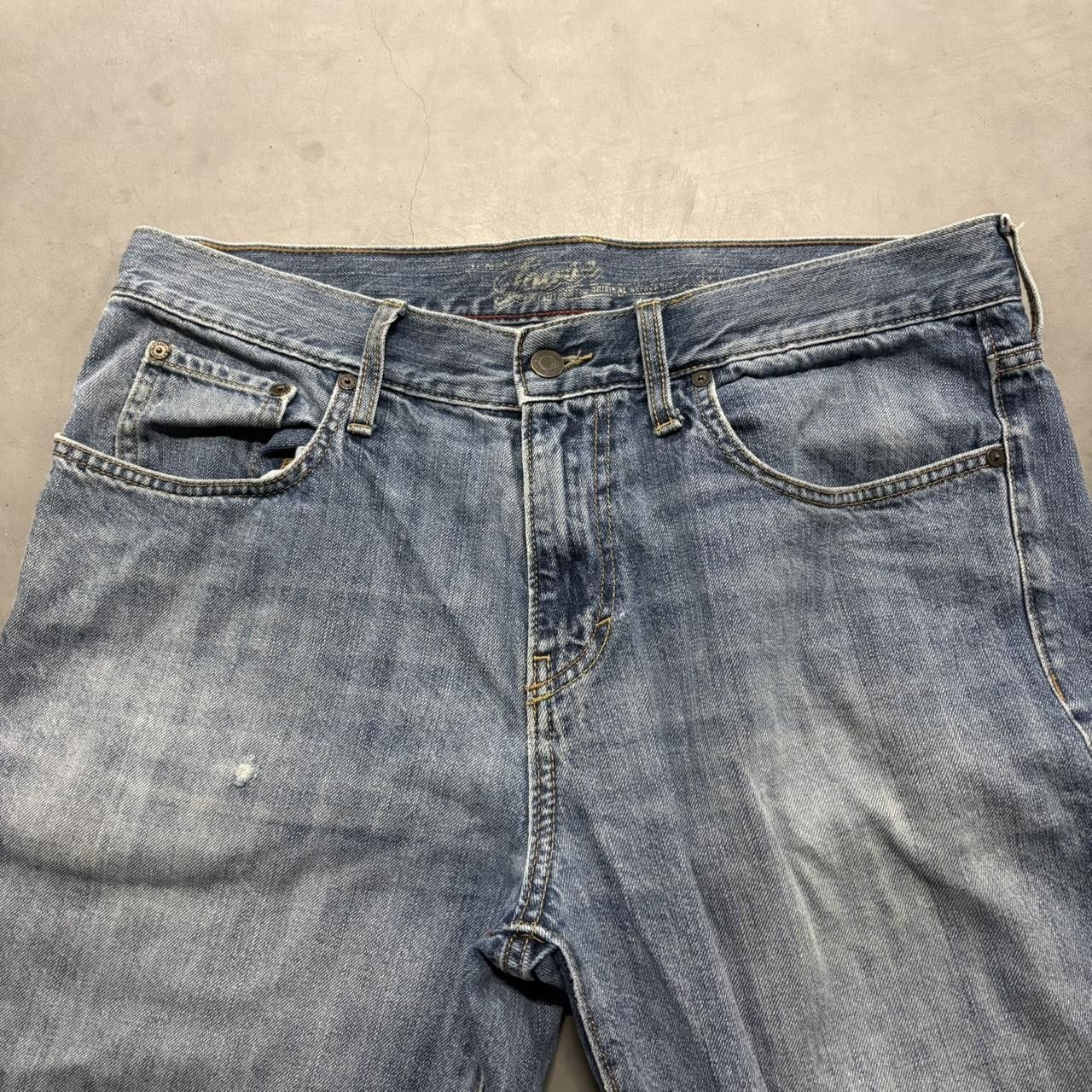 Old Navy Crazy Vintage Y2K/2000s Super Baggy Wideleg Old Navy Medium Blue Wash Denim Jeans! Size US 34 / EU 50 - 3 Thumbnail
