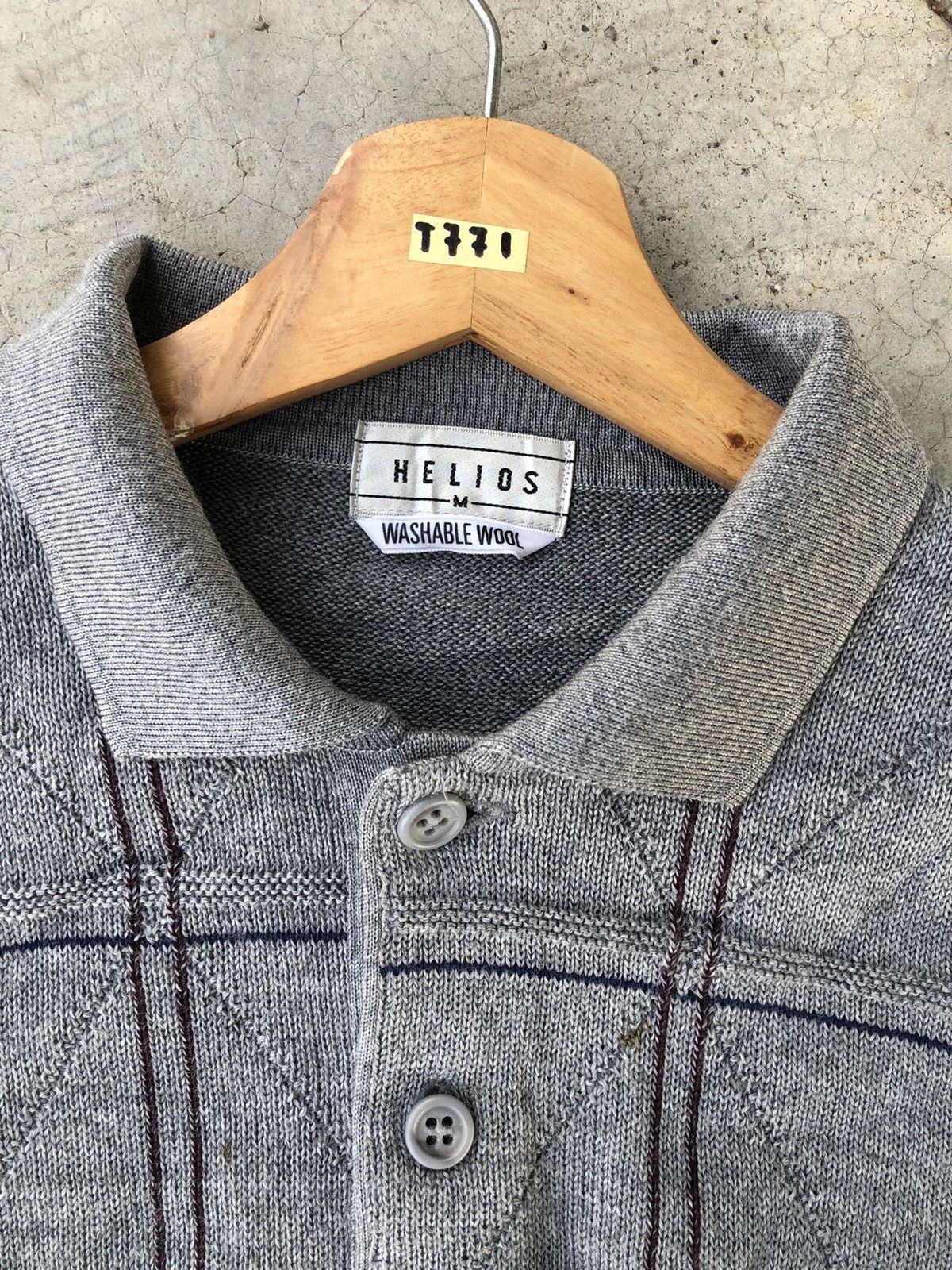 Aran Isles Knitwear × Homespun Knitwear Polo Pattern Knitsweater chackered Jumper With Pocket Size US M / EU 48-50 / 2 - 6 Thumbnail