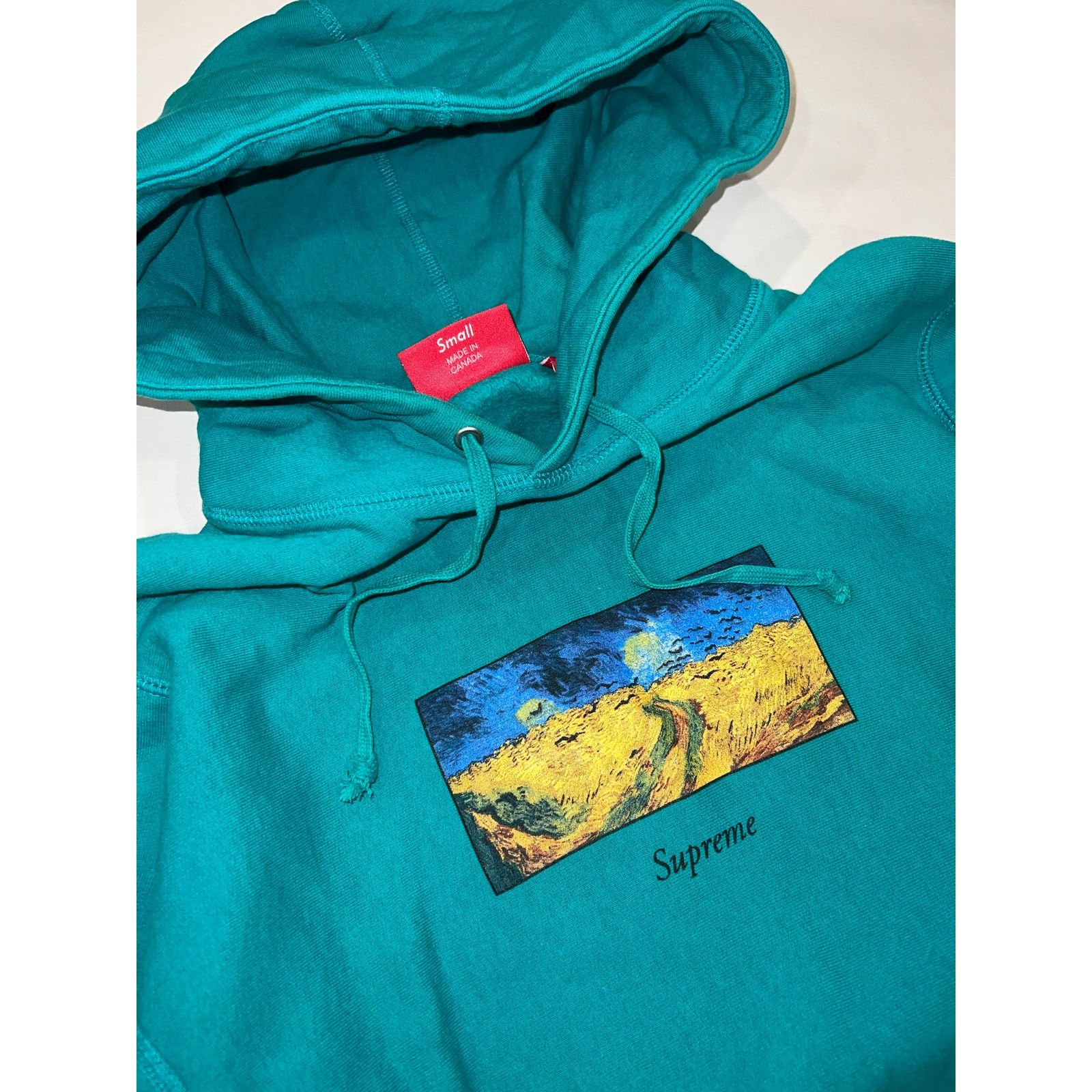 Supreme Supreme SS17 Van Gogh Landscape Painting Hoodie Size US S / EU 44-46 / 1 - 2 Thumbnail