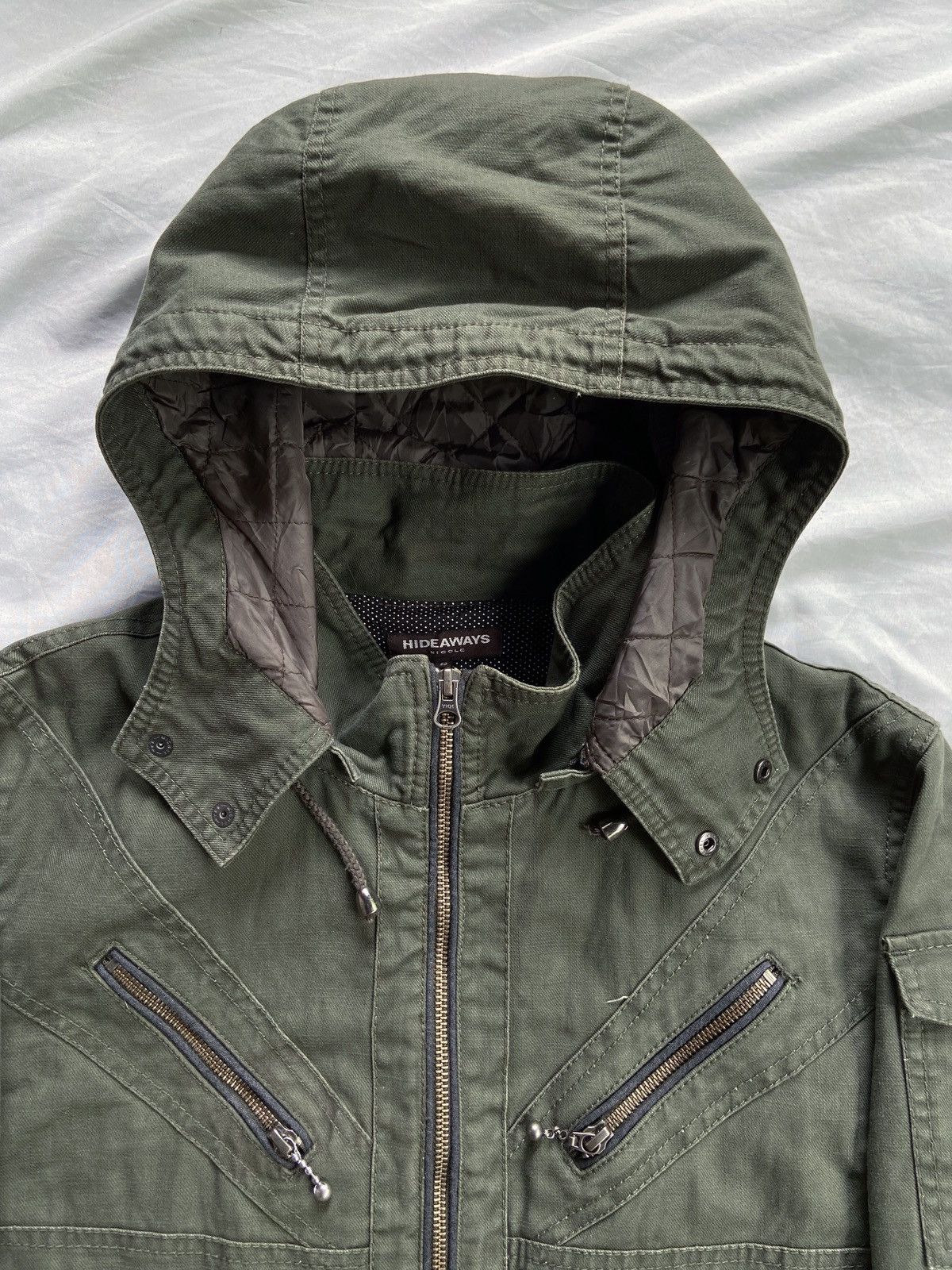 Japanese Brand HIDE AWAYS NICOLE ENGLAND FLAG DESIGN MULTI POCKET JACKET Size US M / EU 48-50 / 2 - 10 Thumbnail