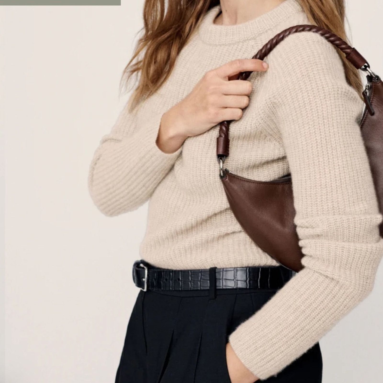 Other Jenni Kayne L Cashmere Fisherman Sweater in Oatmeal Size L / US 10 / IT 46 - 3 Thumbnail