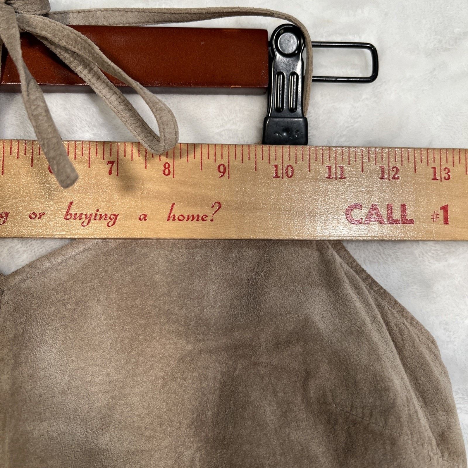 Express Express world brand tan genuine leather sundress size 9/10 Size M / US 6-8 / IT 42-44 - 8 Thumbnail
