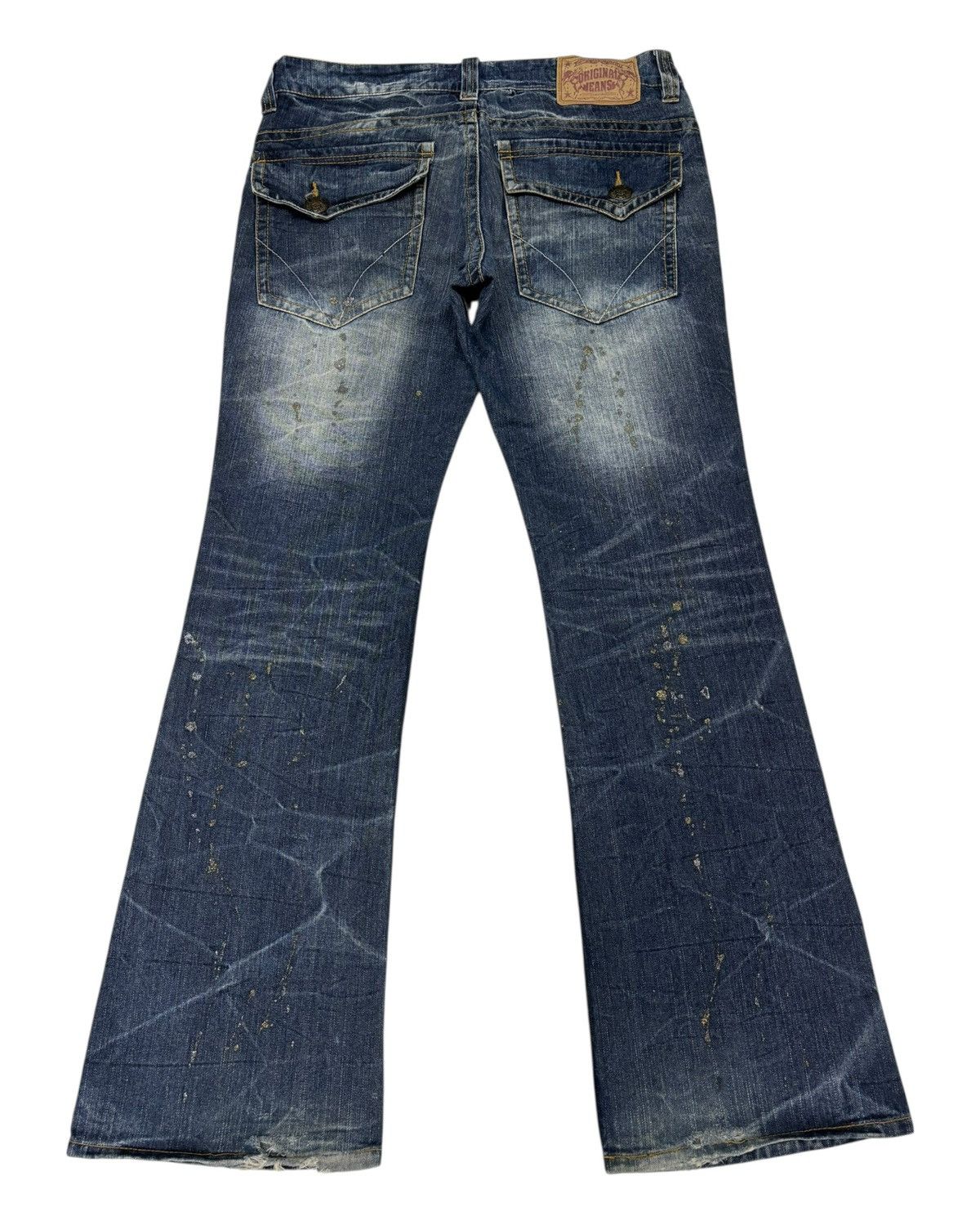 Flared Jeans Skulls Original Japanese Bootcut Distressed