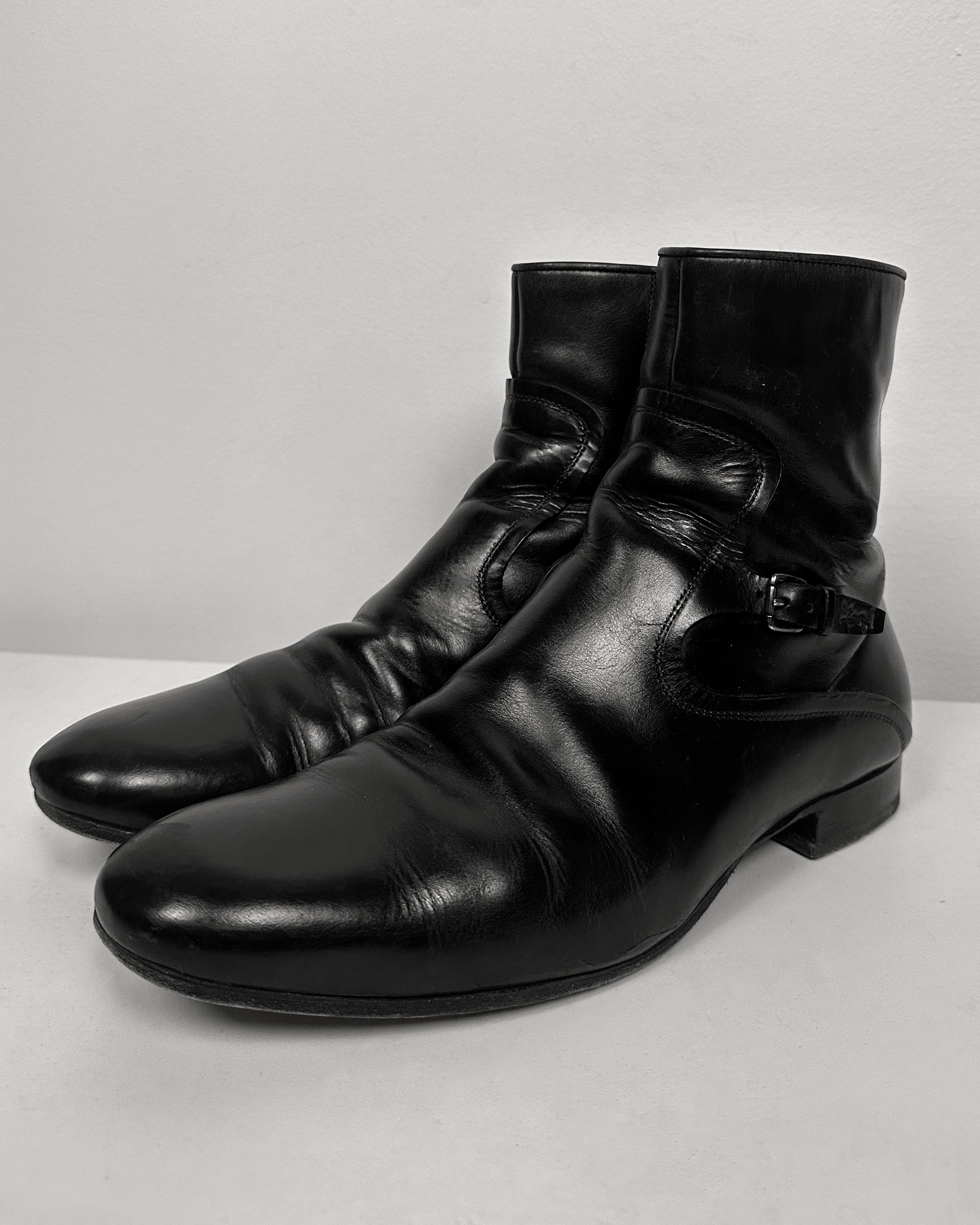 Yves Saint Laurent YvesSaintLaurent Military Buckle Boots by Tom Ford Size US 8 / EU 41 - 6 Thumbnail