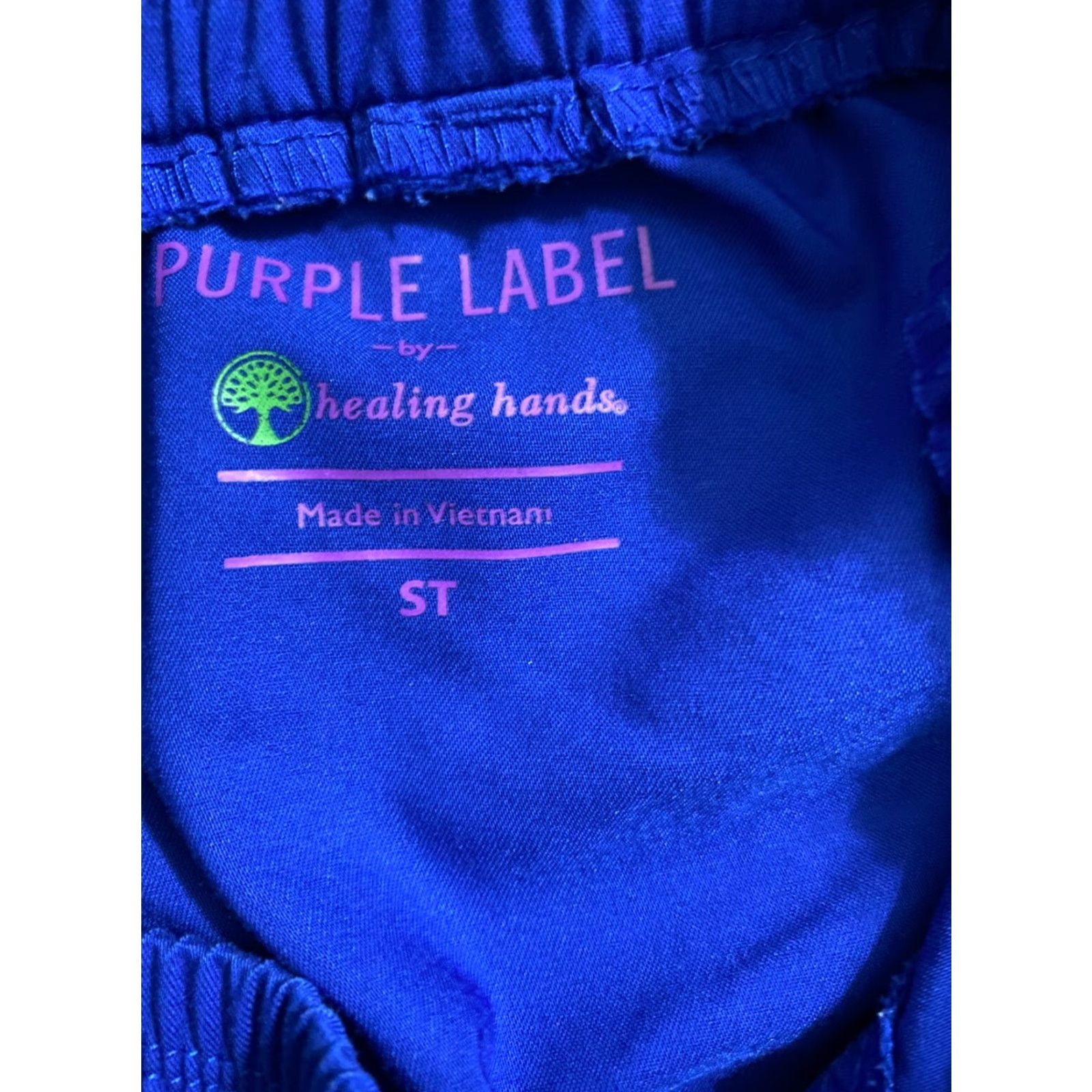Vintage Healing Hands Purple Label Scrub bottoms Size St Dark Blue Blue Label St Healing Hands Purple Size US 29 - 3 Thumbnail