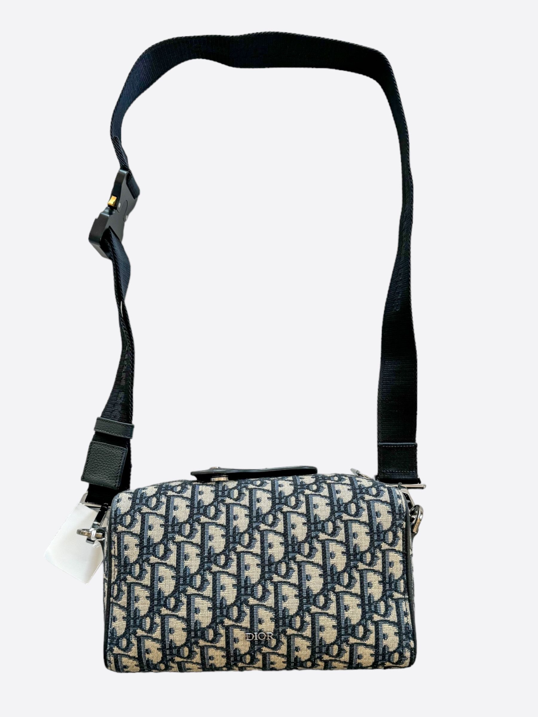 image of Dior Beige Oblique Lingot Shoulder Bag, Men's