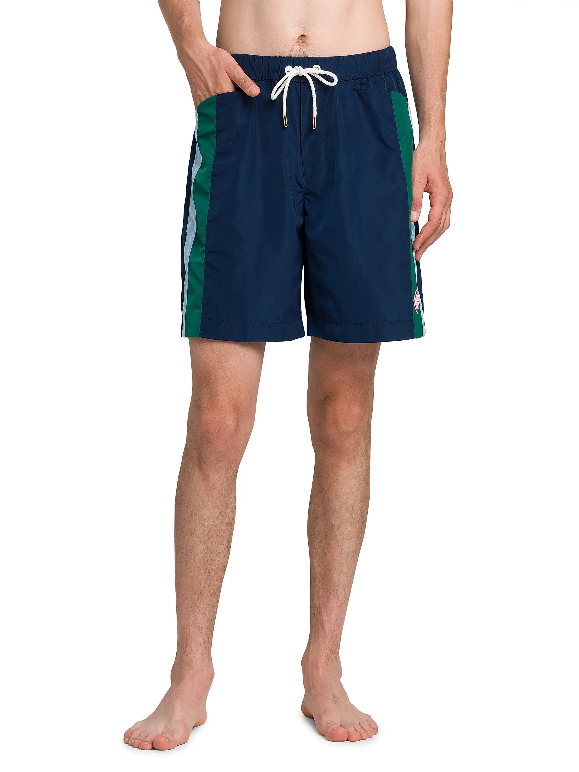 Casablanca os11x0725 Nylon Pleated Track Shorts in Multicolor Size US 36 / EU 52 - 3 Thumbnail