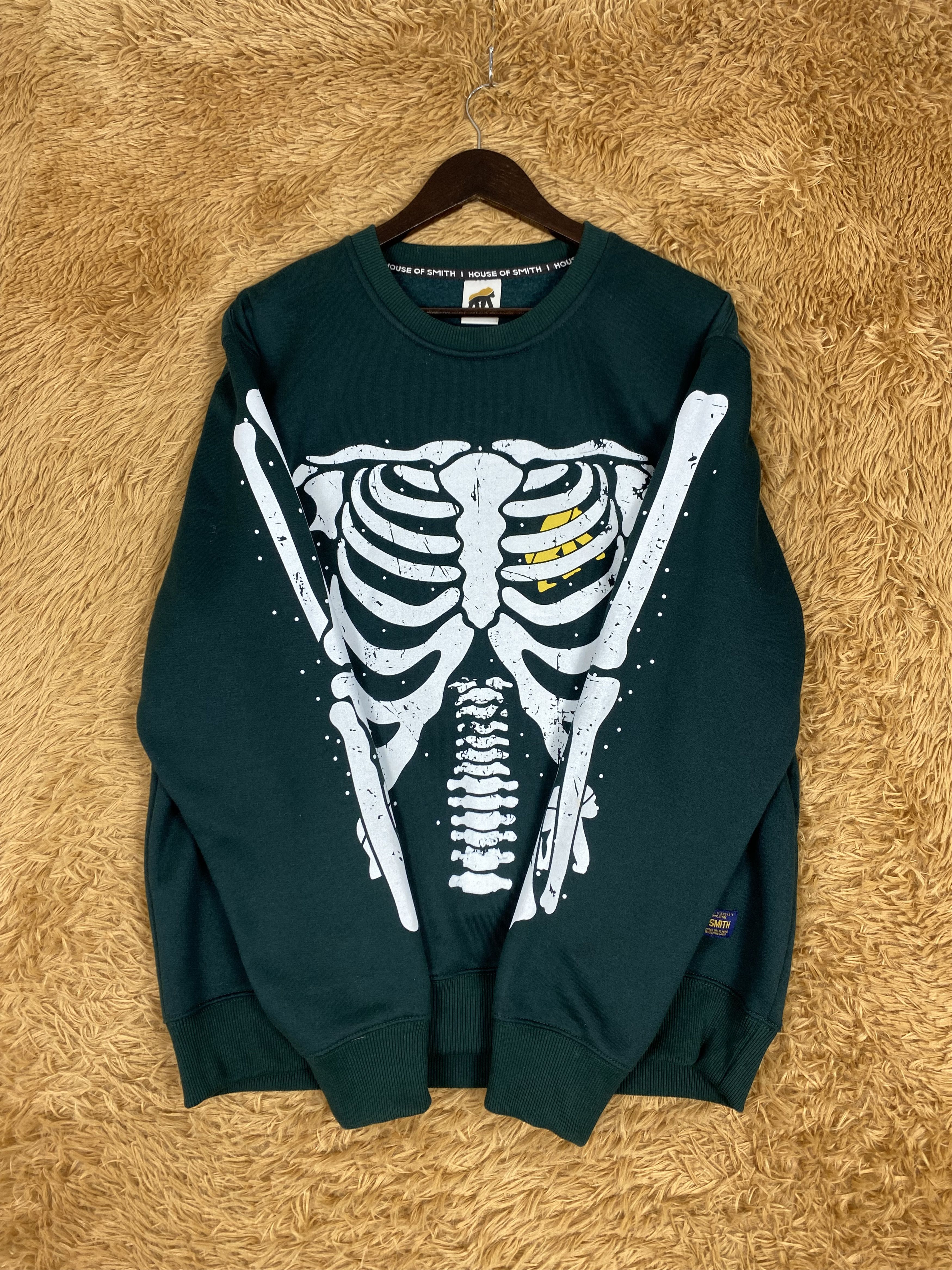 Japanese Brand Vintage House OF Smith Skull Pattern Sweatshirts PS0193 Size US XXL / EU 58 / 5 - 5 Thumbnail
