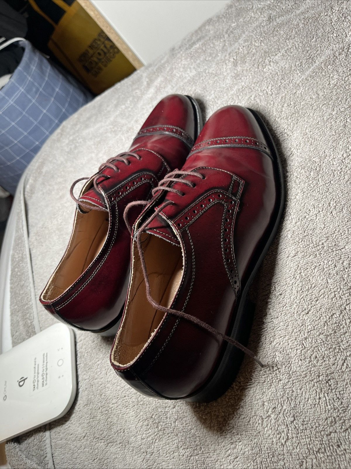 Other Burgundy Leather Oxford Shoe Size US 8.5 / EU 41-42 - 9 Thumbnail