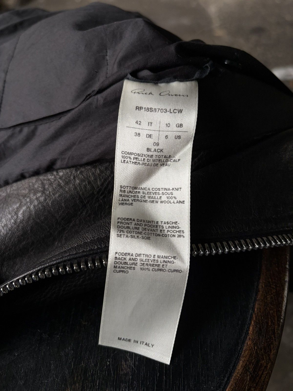 Rick Owens Rick Owens ss18 „DIRT” stooges leather jacket Size US XS / EU 42 / 0 - 6 Thumbnail