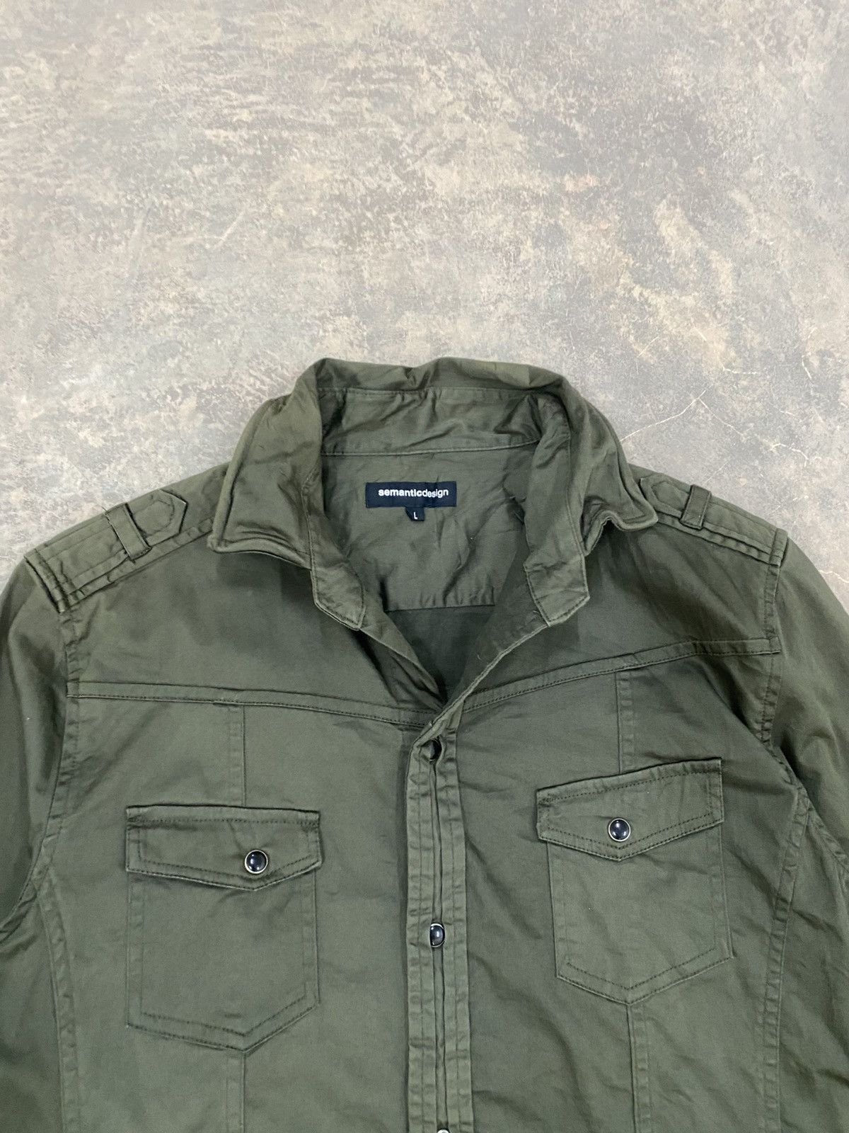 Le Grande Bleu (L.G.B.) 2000s Semantic Design Military Shirt hysteric punk grunge Size US M / EU 48-50 / 2 - 6 Thumbnail