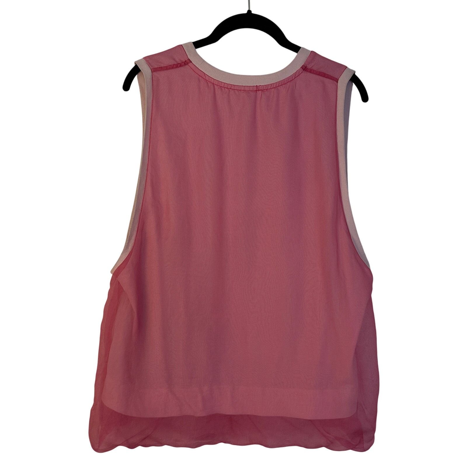 Dries Van Noten Dries Van Noten Pink Organza Sleeveless Top Size S / US 4 / IT 40 - 2 Thumbnail