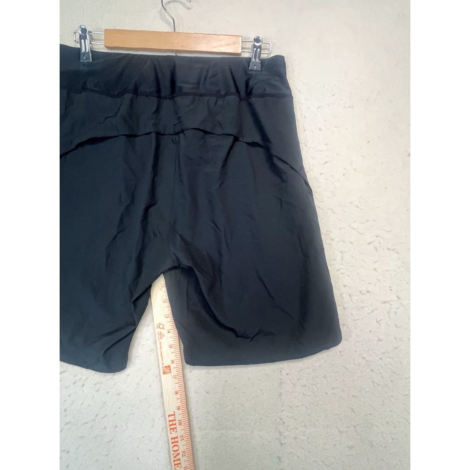 Vintage Baleaf Sports Bermuda Shorts Mens L Black Athletic Shorts Tie Elastic Waist Flat Front Regular Cotton Sports Mens Size US 33 - 5 Thumbnail