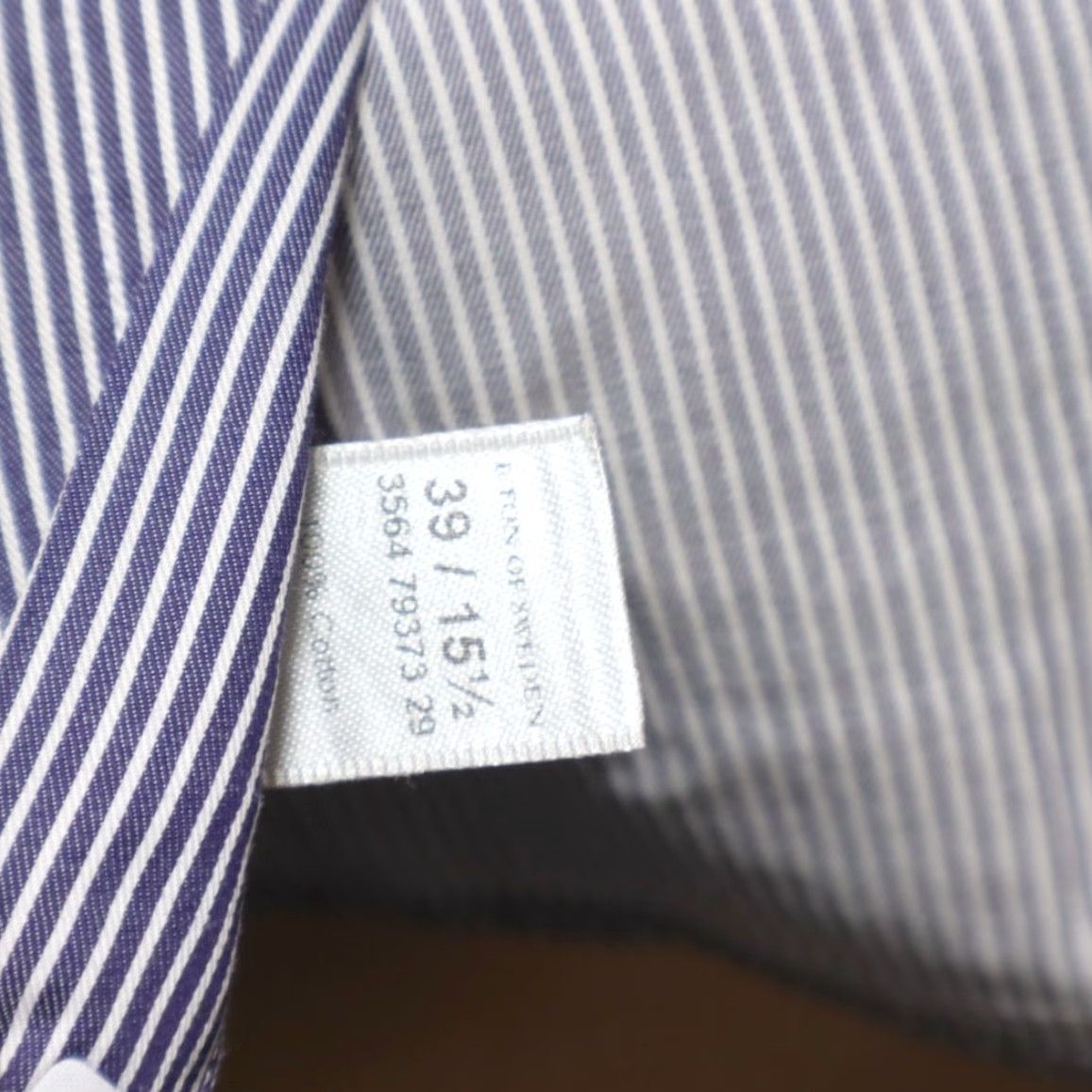 Eton Eton Contemporary Poplin Cotton Striped Long Sleeve Button Up Shirt Blue Men's 39 Size US L / EU 52-54 / 3 - 7 Thumbnail