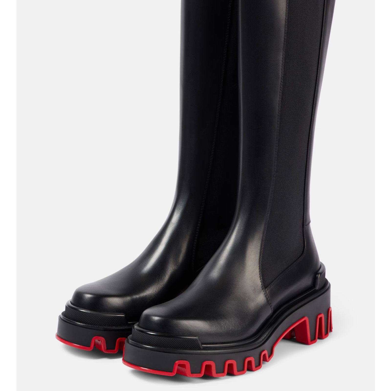 Christian Louboutin Louboutin Marchacroche Dune Botta Black Leather Boot 40 Size US 10 / IT 40 - 13 Thumbnail