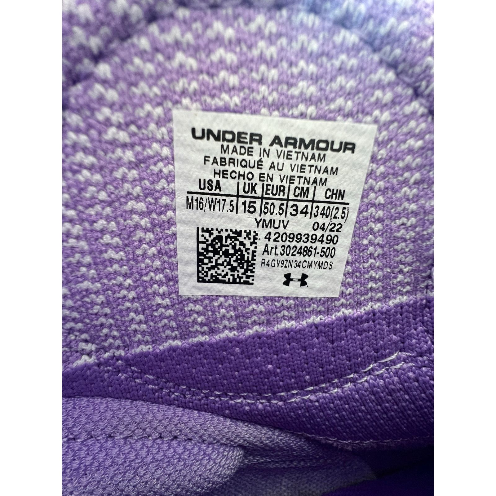 Under Armour Under Armour Curry 4 Flotro Vivid Lilac Basketball Shoes Size US 15 / EU 48 - 6 Thumbnail