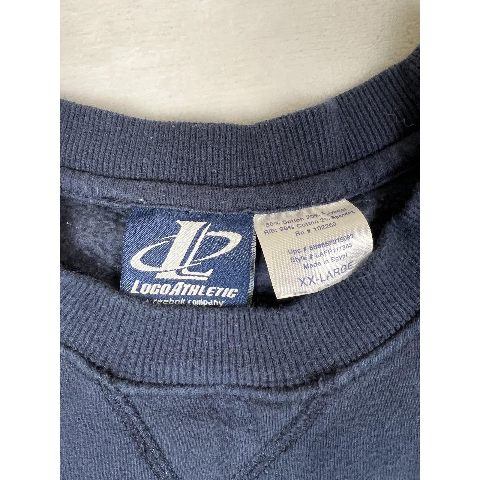 Logo Athletic Vintage Logo Athletic Blank Blue Sweatshirt Mens 2XL Crewnec Size US XXL / EU 58 / 5 - 2 Thumbnail