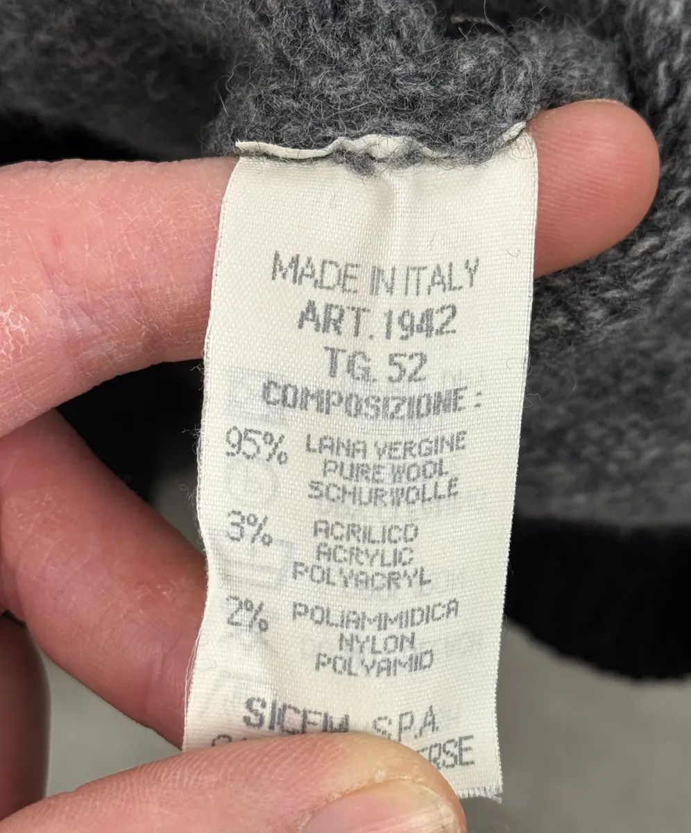 Giorgio Armani 1980s Giorgio Armani Grey & Black Shawl Collar Sweater Size US M / EU 48-50 / 2 - 10 Thumbnail