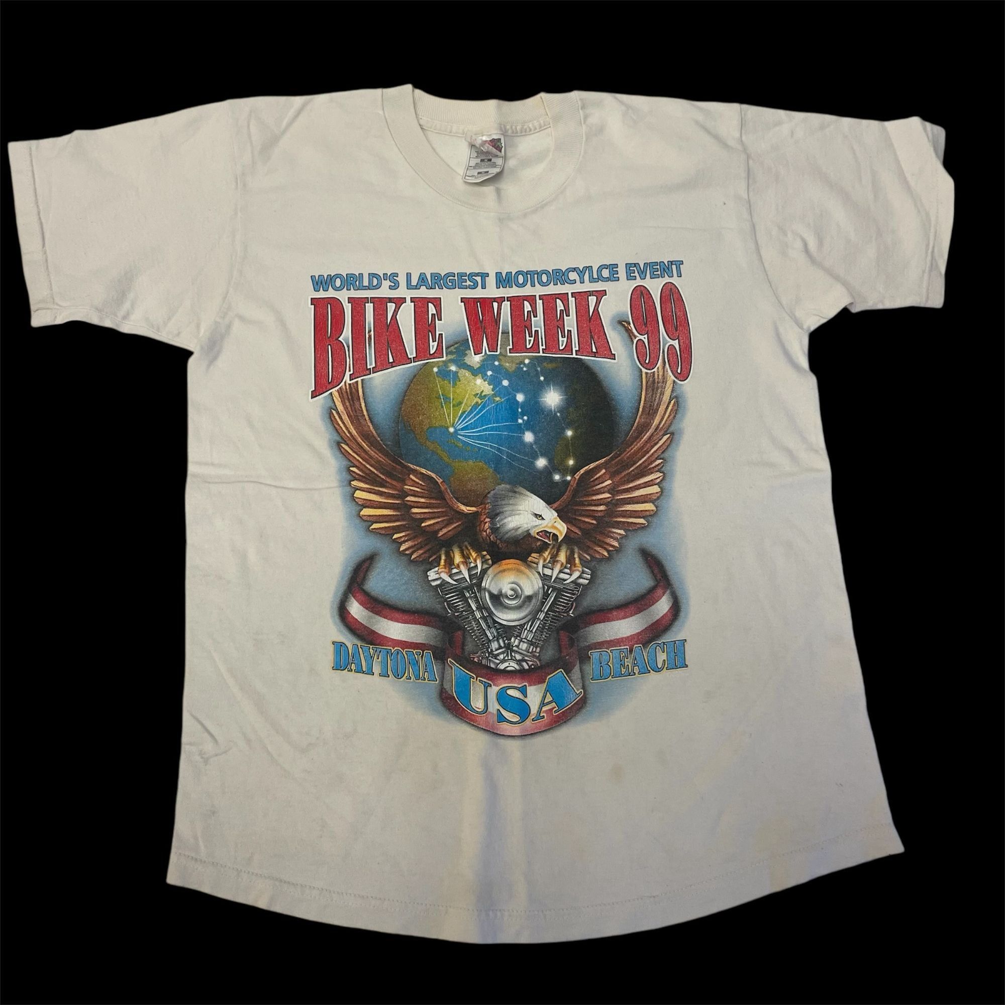 Hanes Vtg Hanes LARGEST Motorcycle Event BIKE WEEK 1999 T Shirt Size US M / EU 48-50 / 2 - 1 Thumbnail