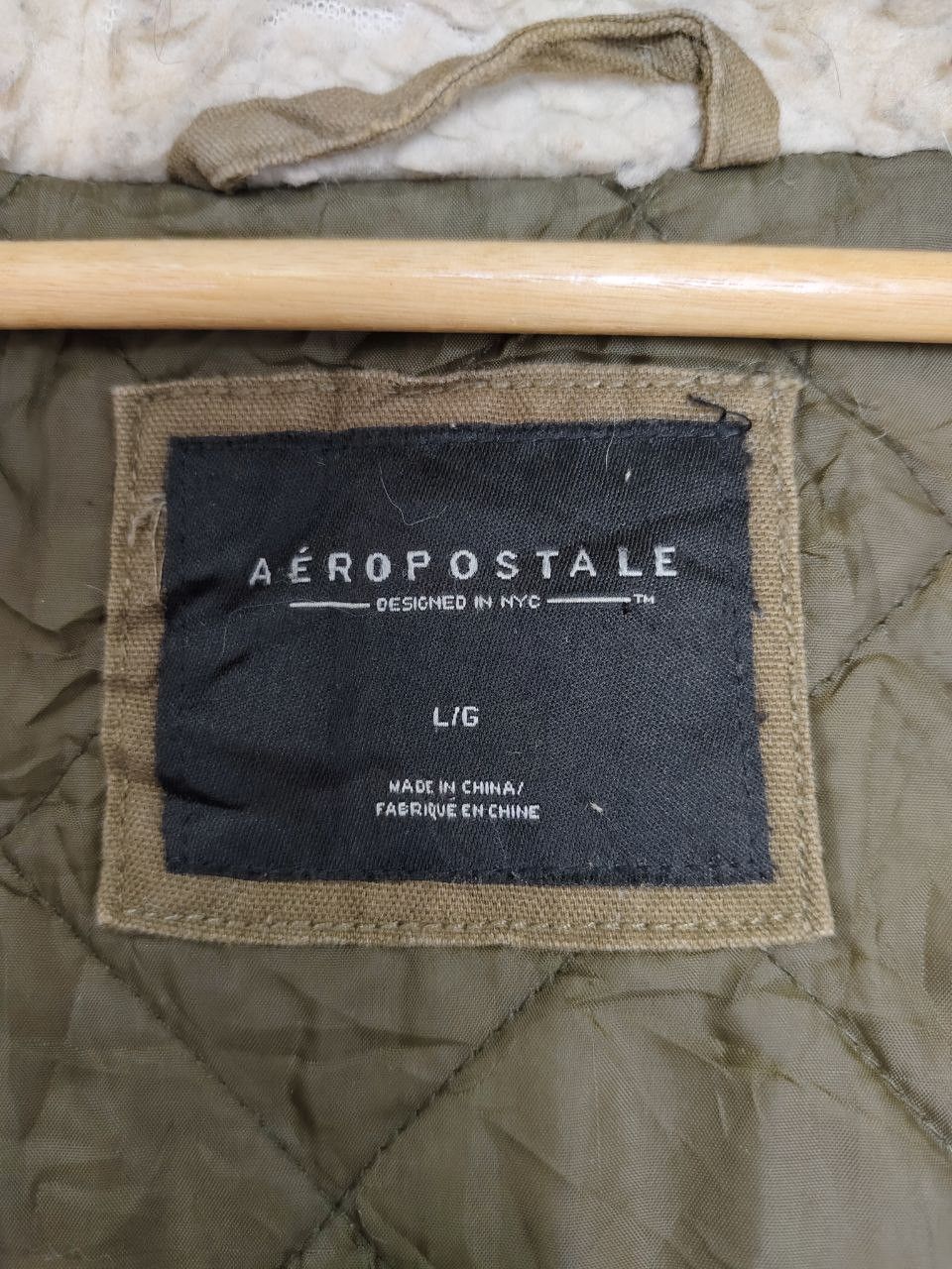 Aeropostale × Vintage Vintage Aeropostale Hoodie Fur & Faux Fur Jacket Size L / US 10 / IT 46 - 4 Thumbnail