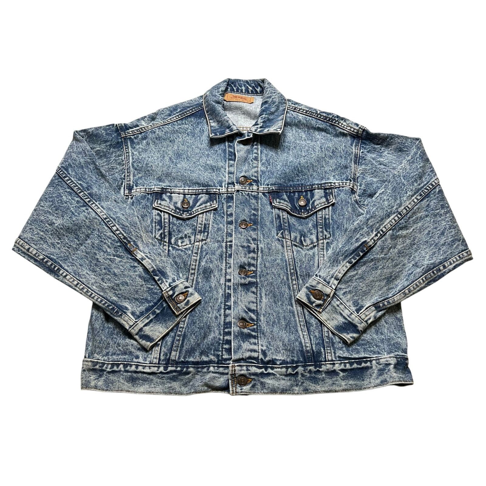 Levi's Vintage Levi’s 70507 Acid Wash Denim Trucker Jacket USA L Size US L / EU 52-54 / 3 - 1 Thumbnail