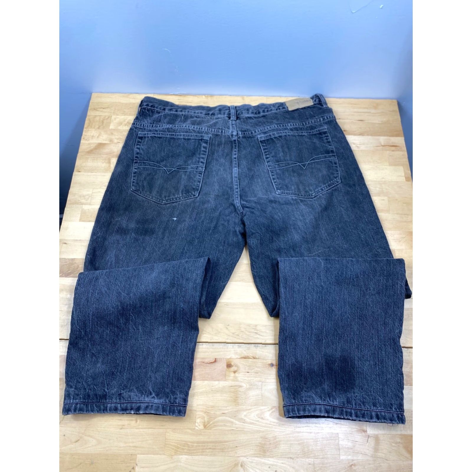 Anchor Blue VINTAGE Anchor Blue Jeans Straight Leg Black Denim 38x28 Men Size US 38 / EU 54 - 4 Thumbnail
