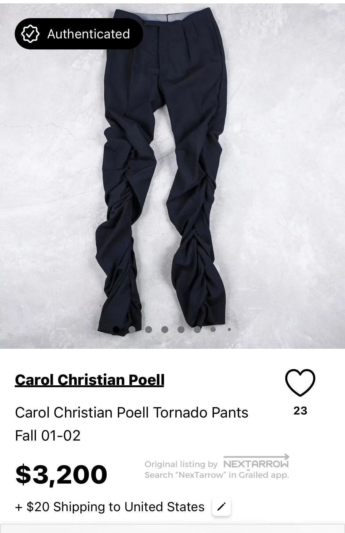 Carol Christian Poell Carol Christian Poell CCP Tornado OG Trousers. Size US 30 / EU 46 - 7 Thumbnail
